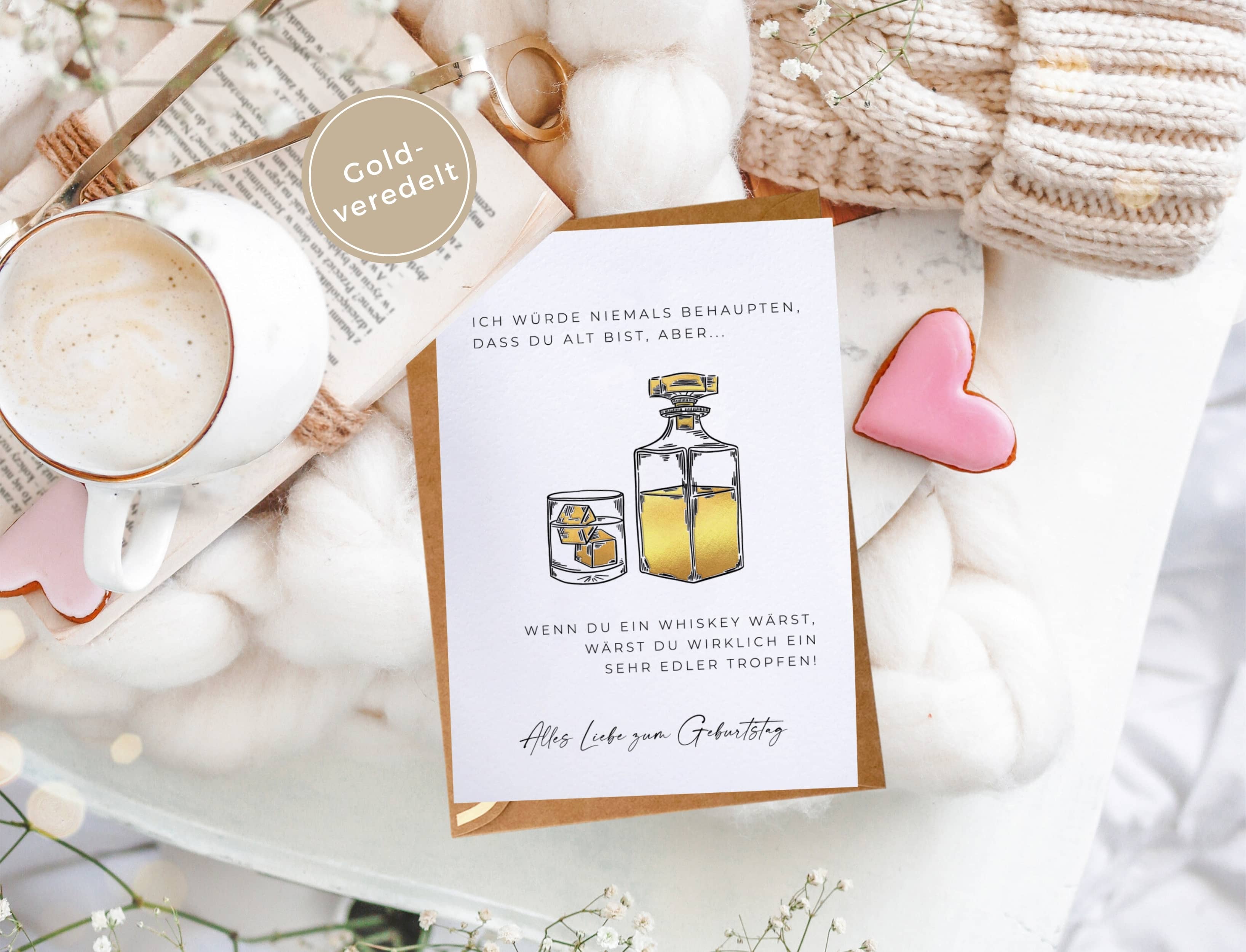 Geburtstagskarte lustig Whiskey