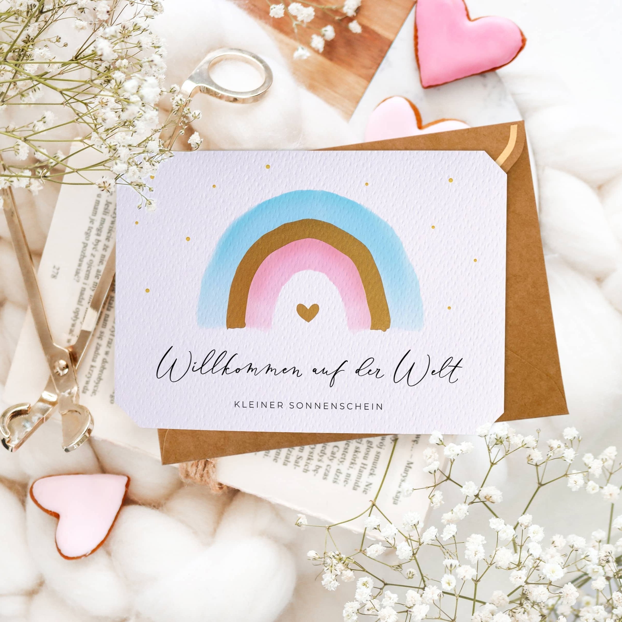 Glückwunschkarte zur Geburt