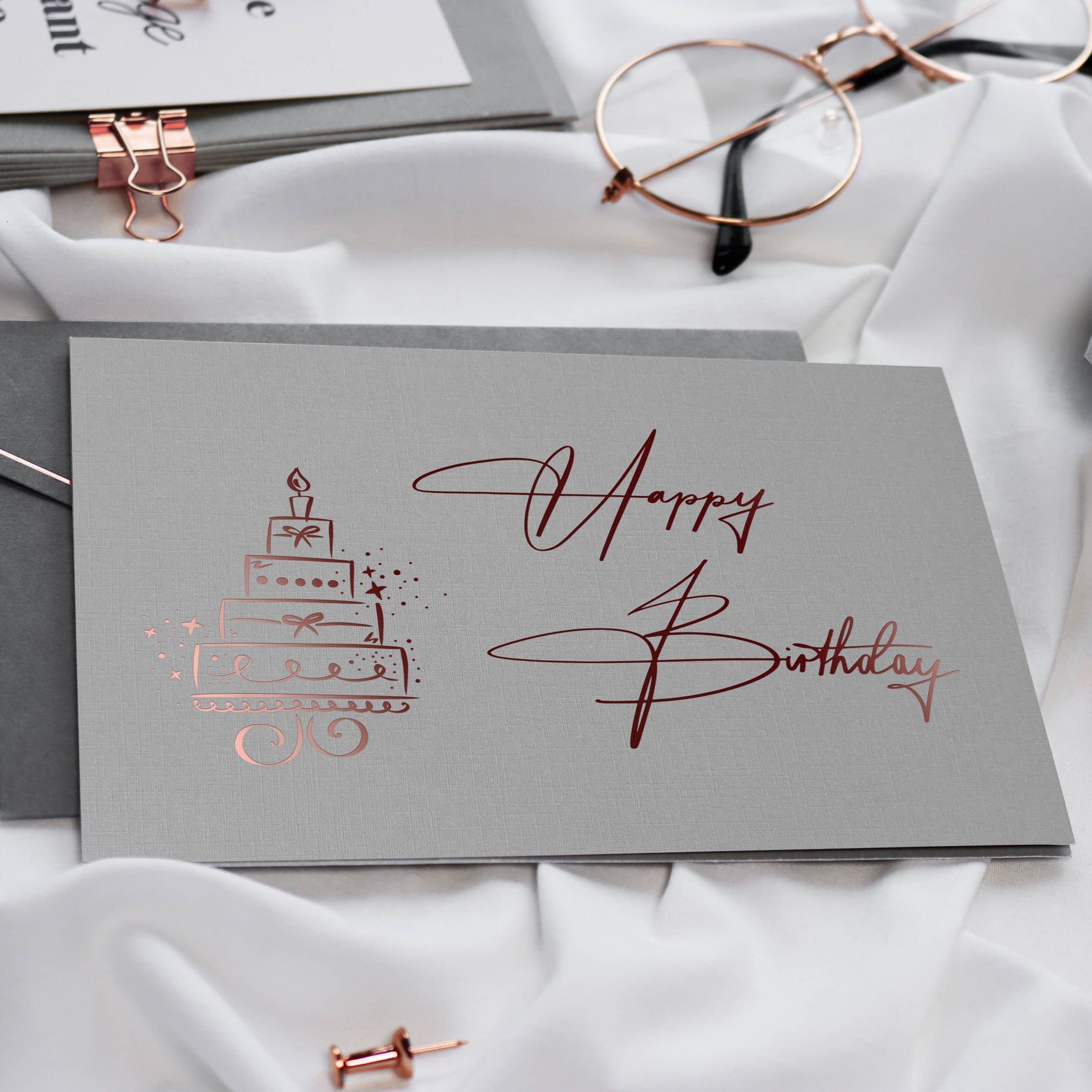 Geburtstagskarte GREY