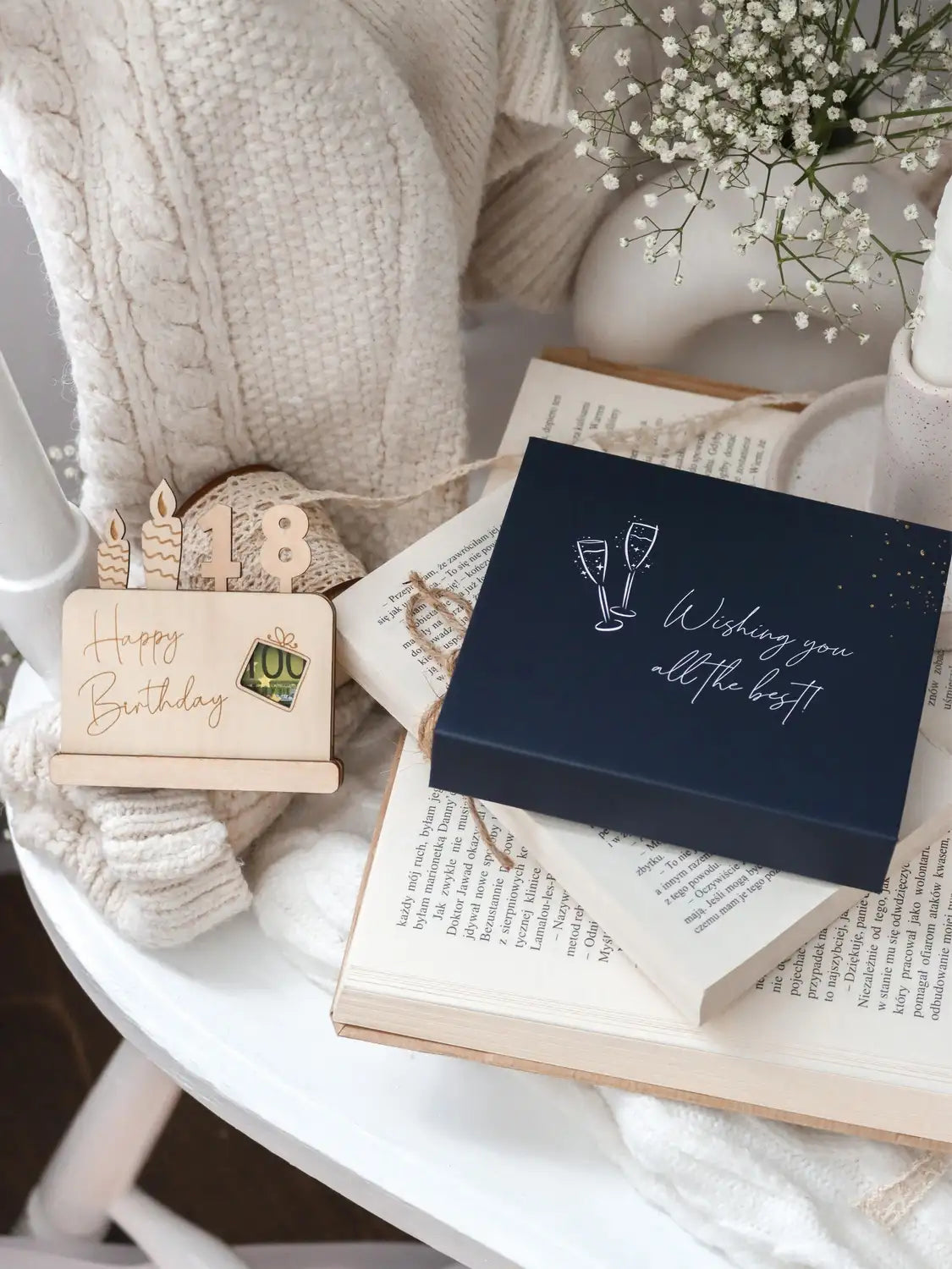 Geburtstag Geldgeschenk aus Holz