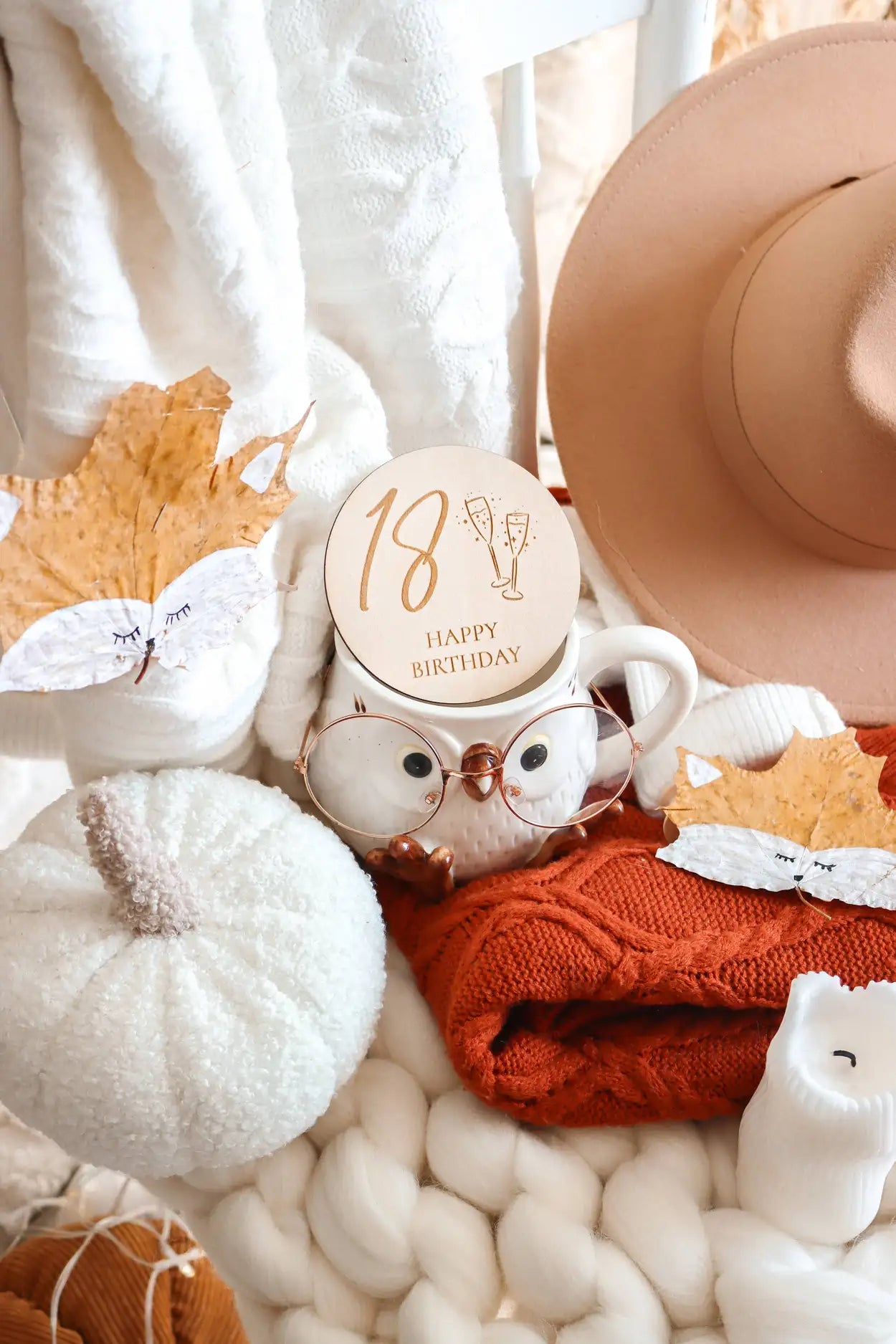 Happy Birthday 18 Holzkarte