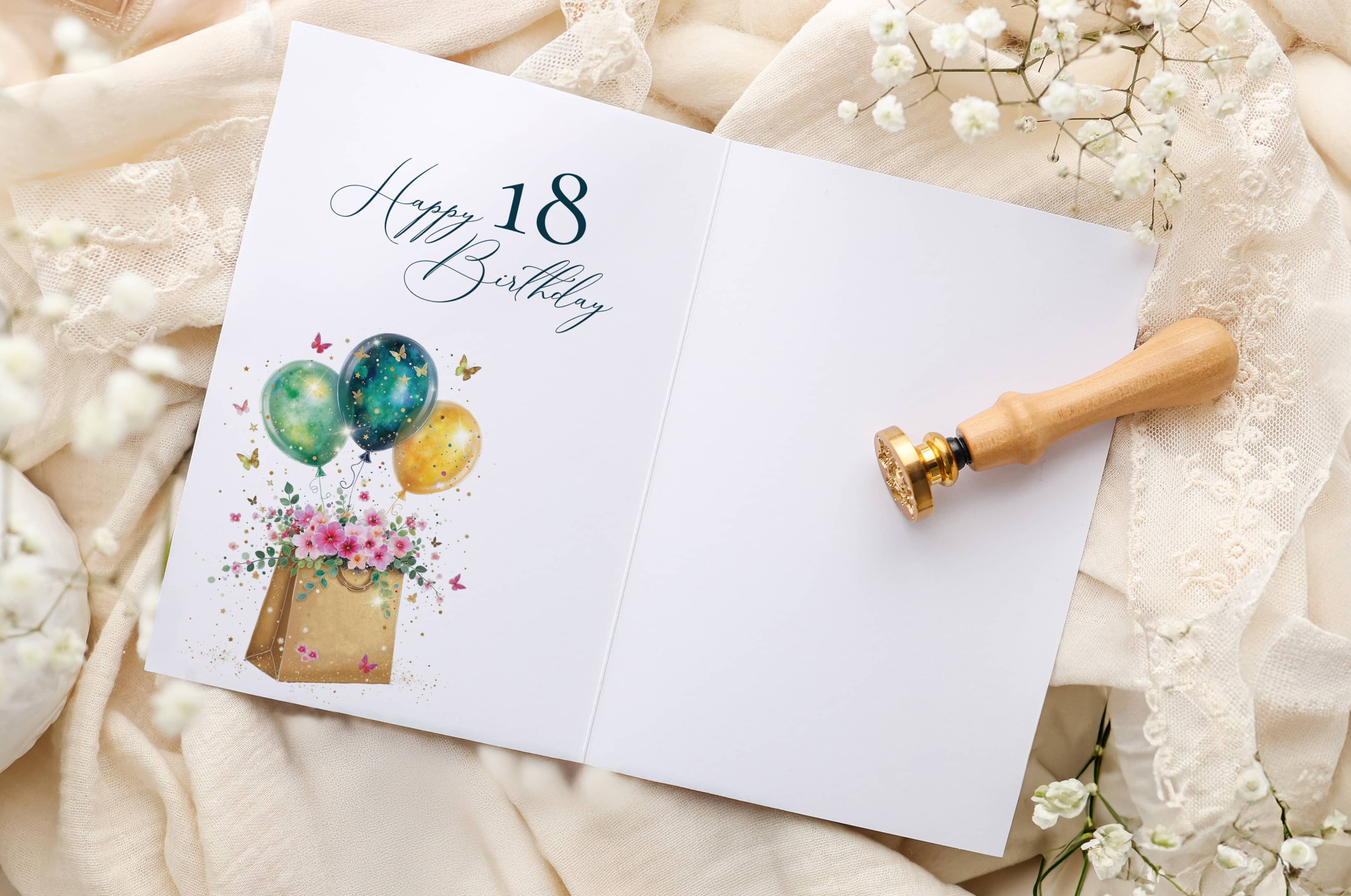 Geburtstagskarte STARDUST Lady 18