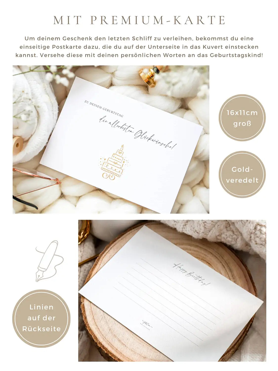 Happy Birthday 18 Holzkarte