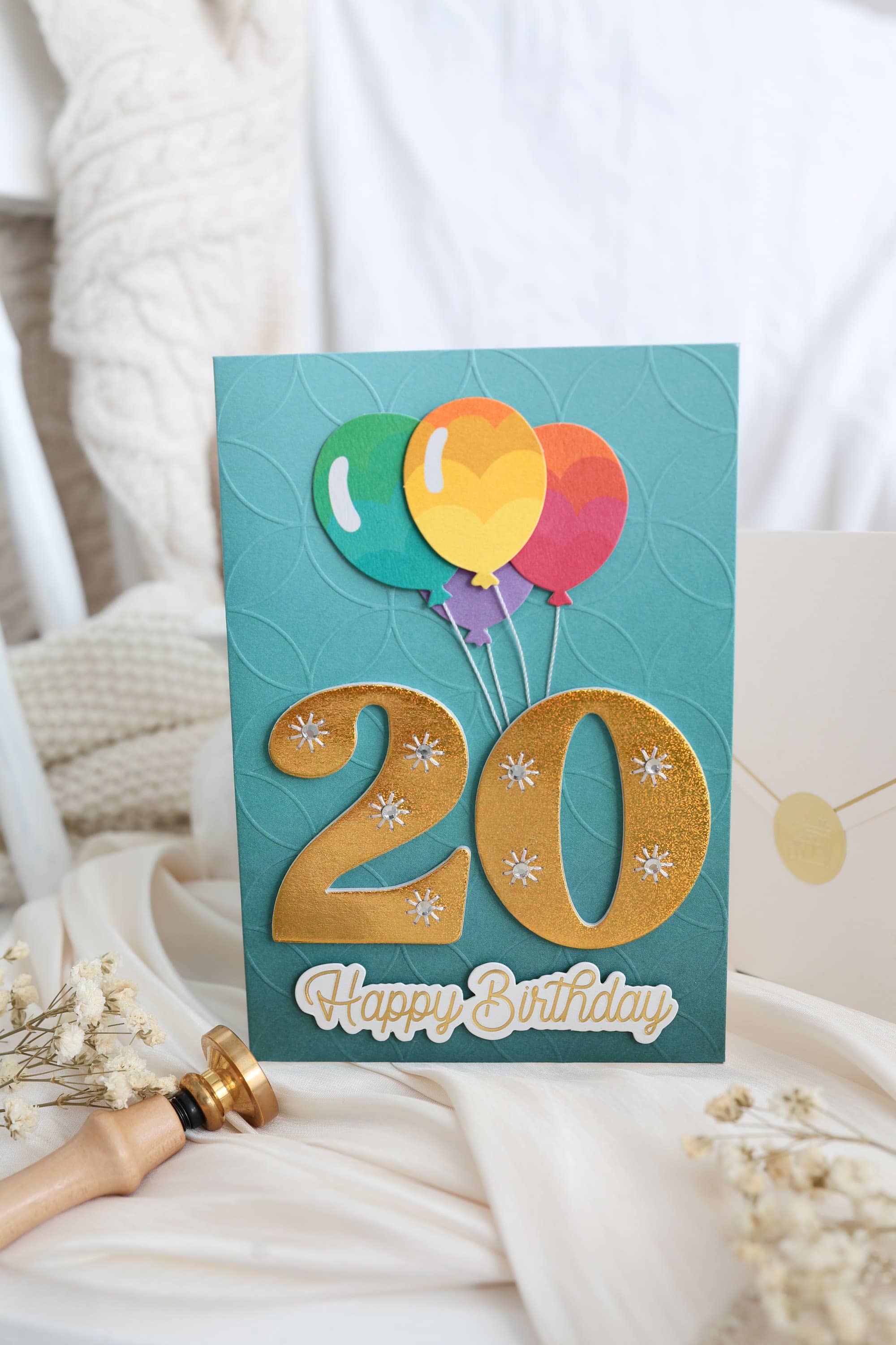 3D Geburtstagskarte 20 SIGNATURE