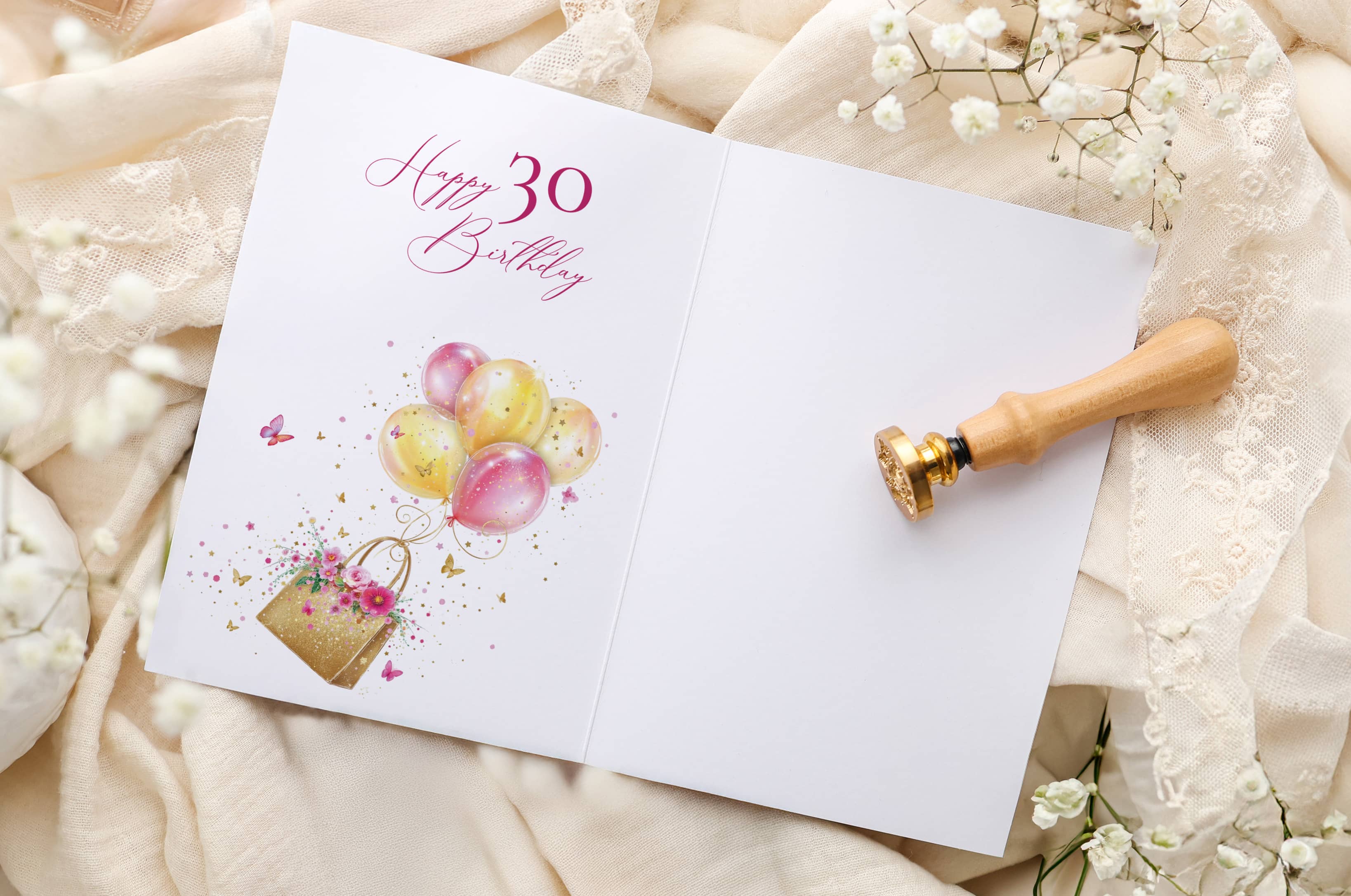 Geburtstagskarte STARDUST Lady 30