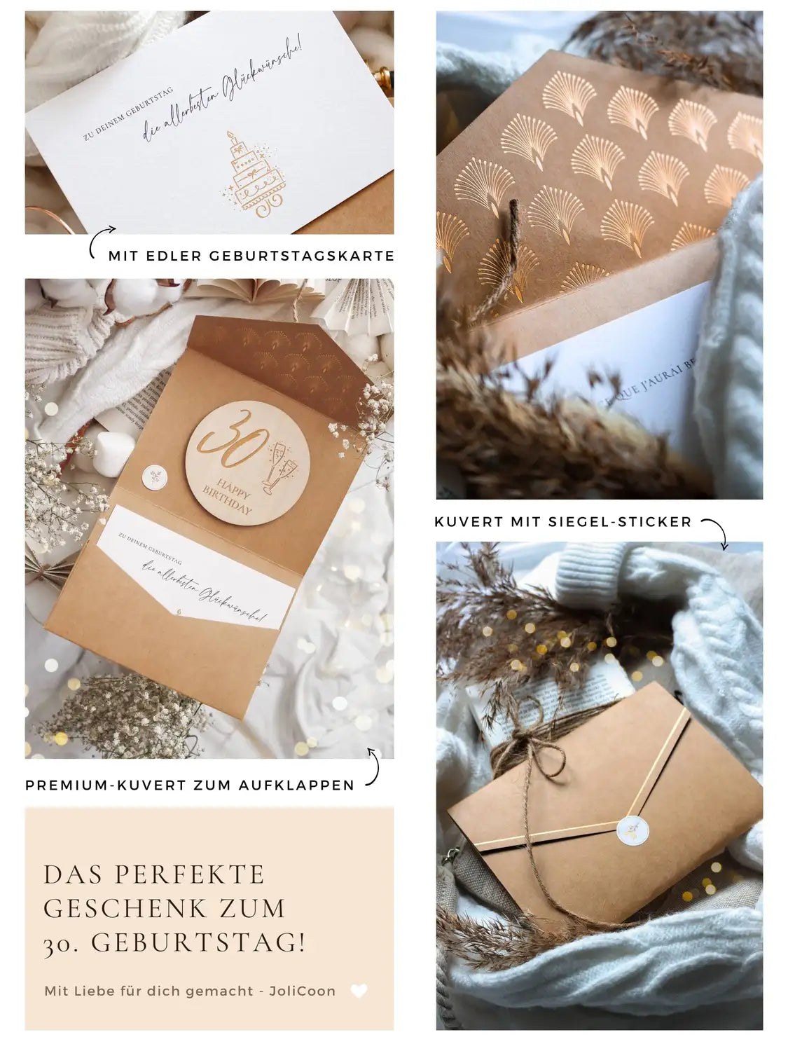 Happy Birthday 30 Holzkarte