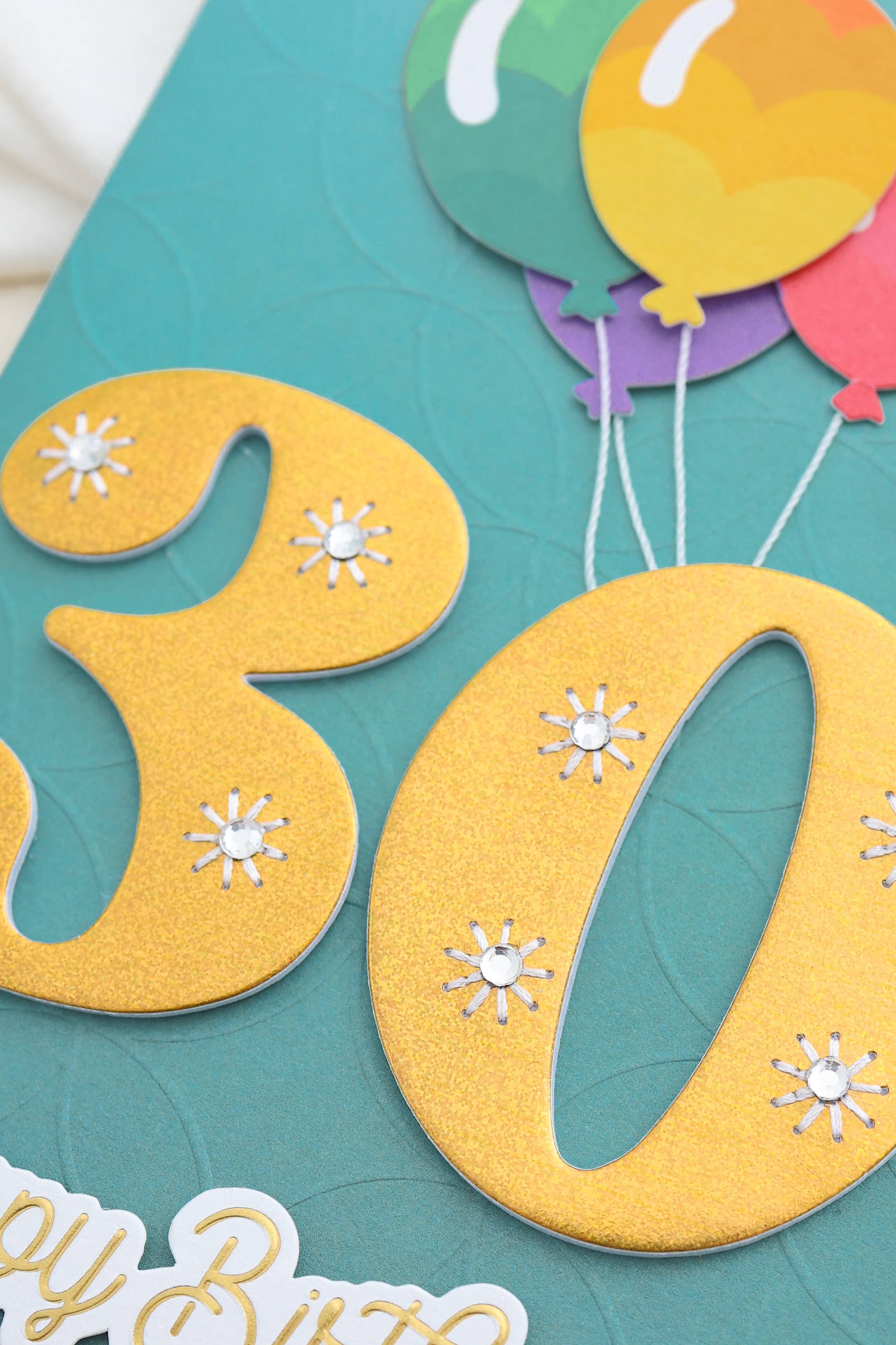 3D Geburtstagskarte 30 SIGNATURE