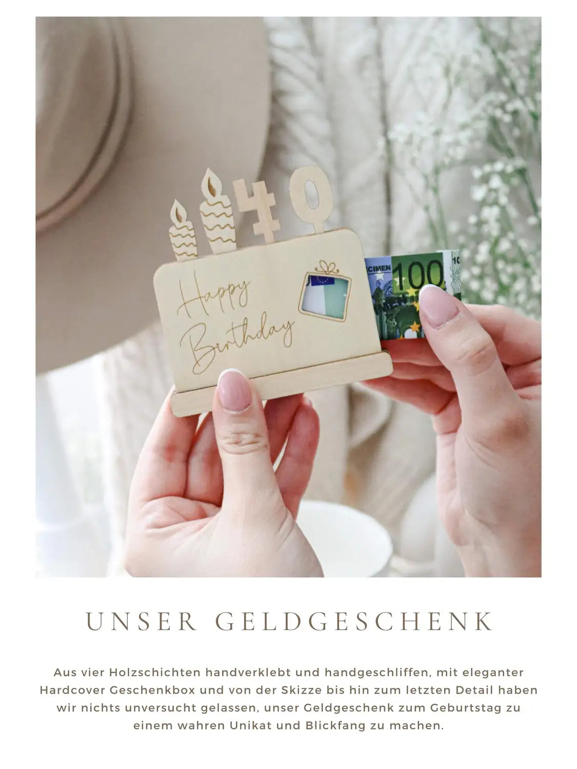 Geldgeschenk 40 Geburtstag