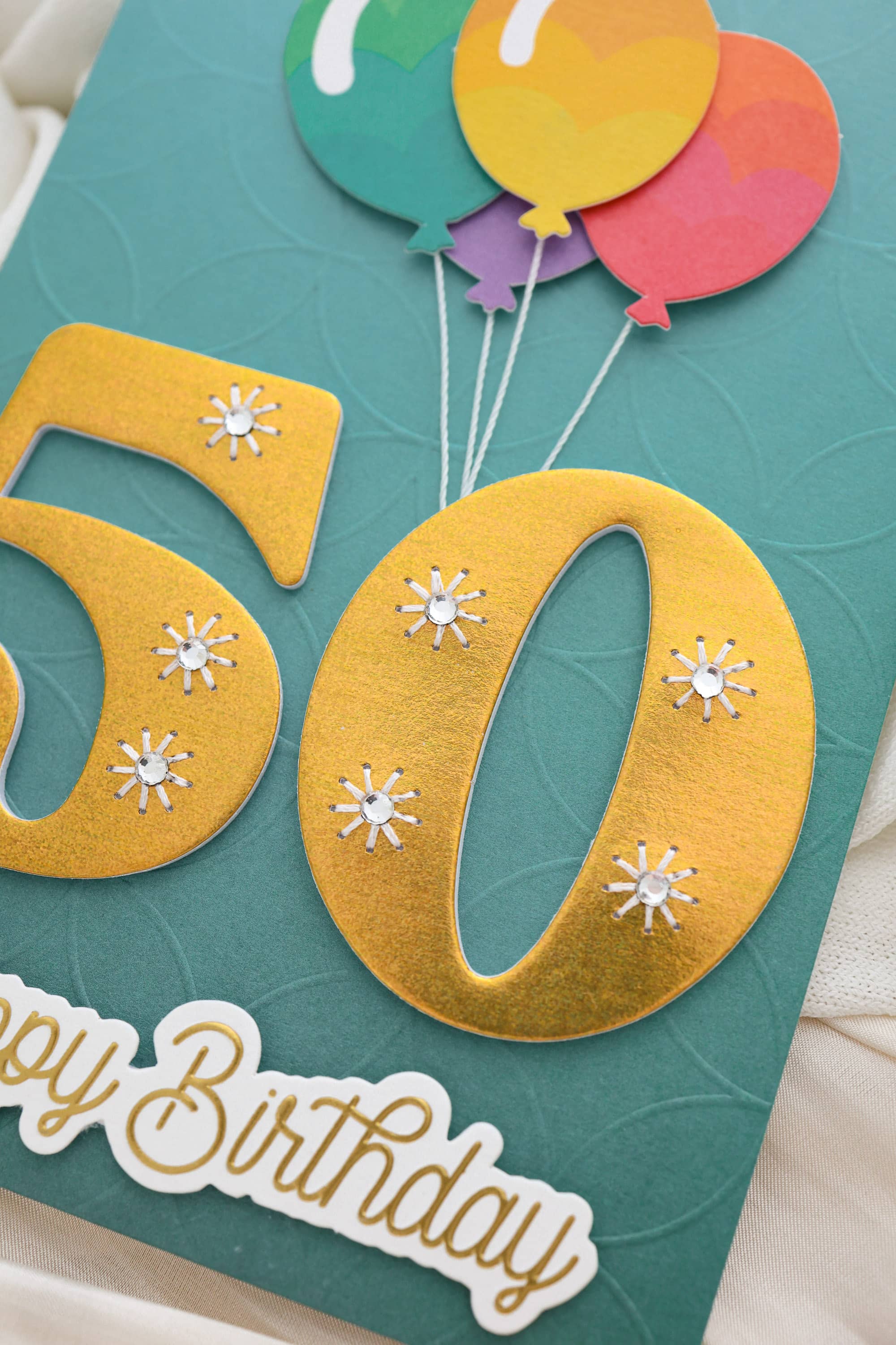 3D Geburtstagskarte 50 SIGNATURE