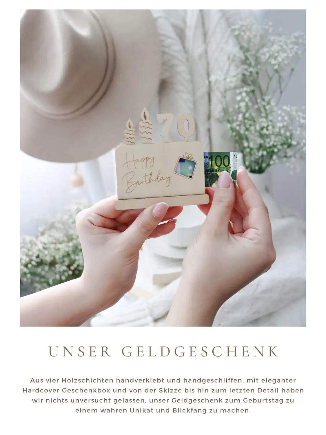 Geldgeschenk 70 Geburtstag