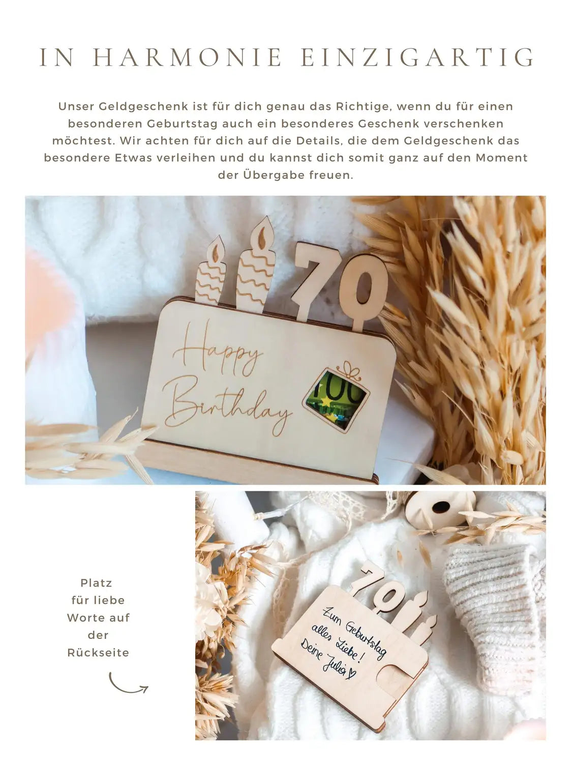 Geldgeschenk 70 Geburtstag