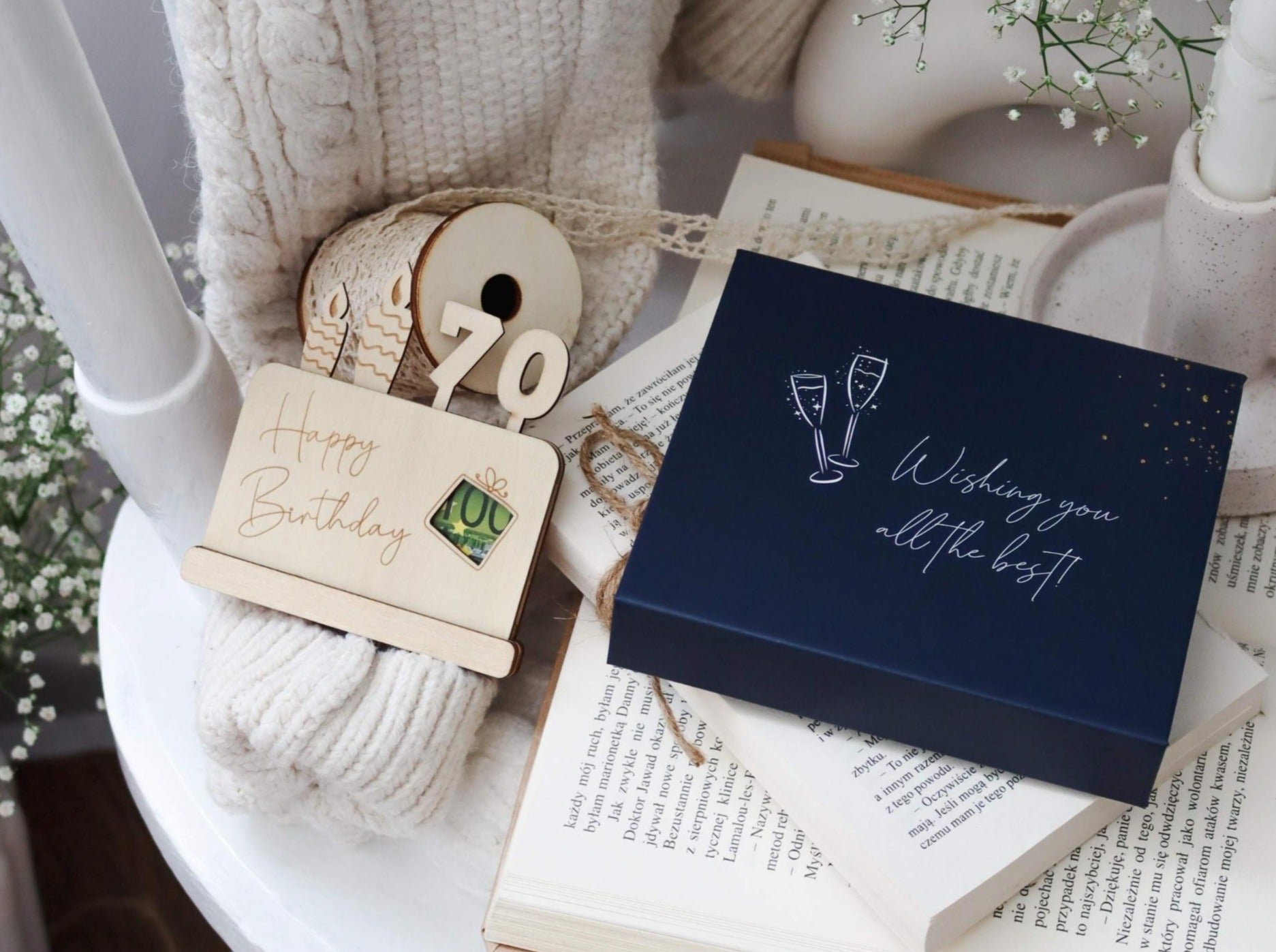 Geburtstag Geldgeschenk aus Holz