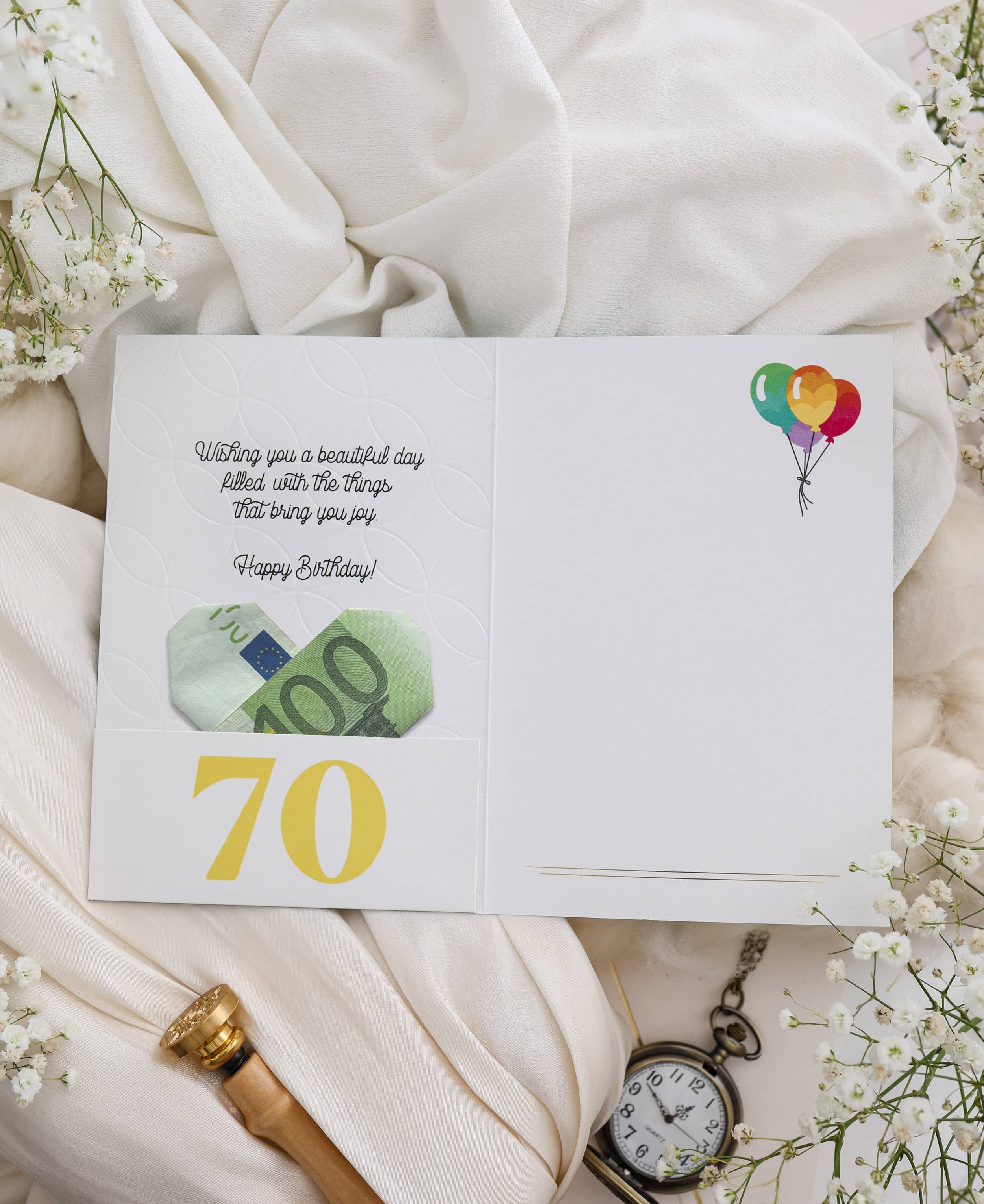 3D Geburtstagskarte 70 SIGNATURE