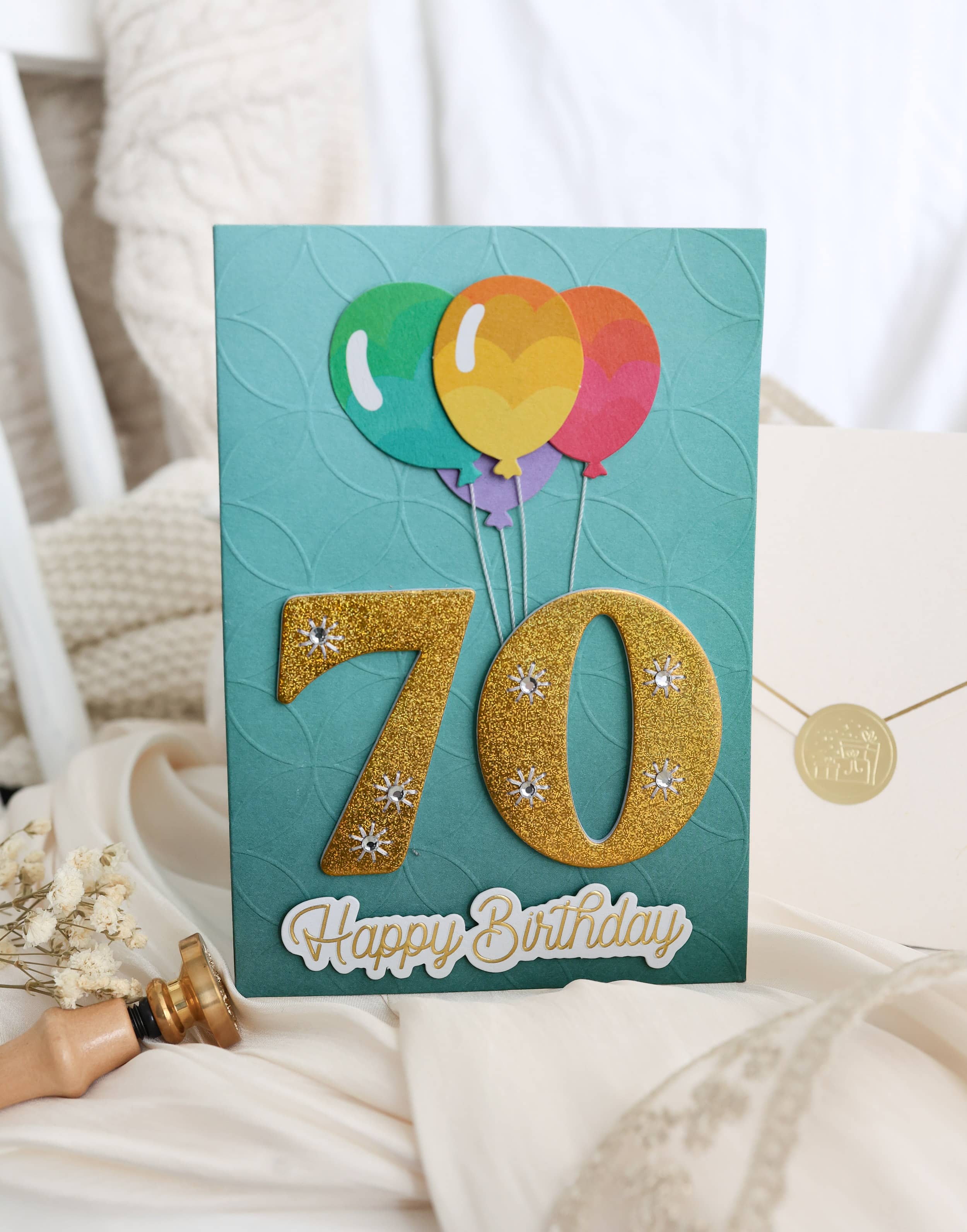 3D Geburtstagskarte 70 SIGNATURE