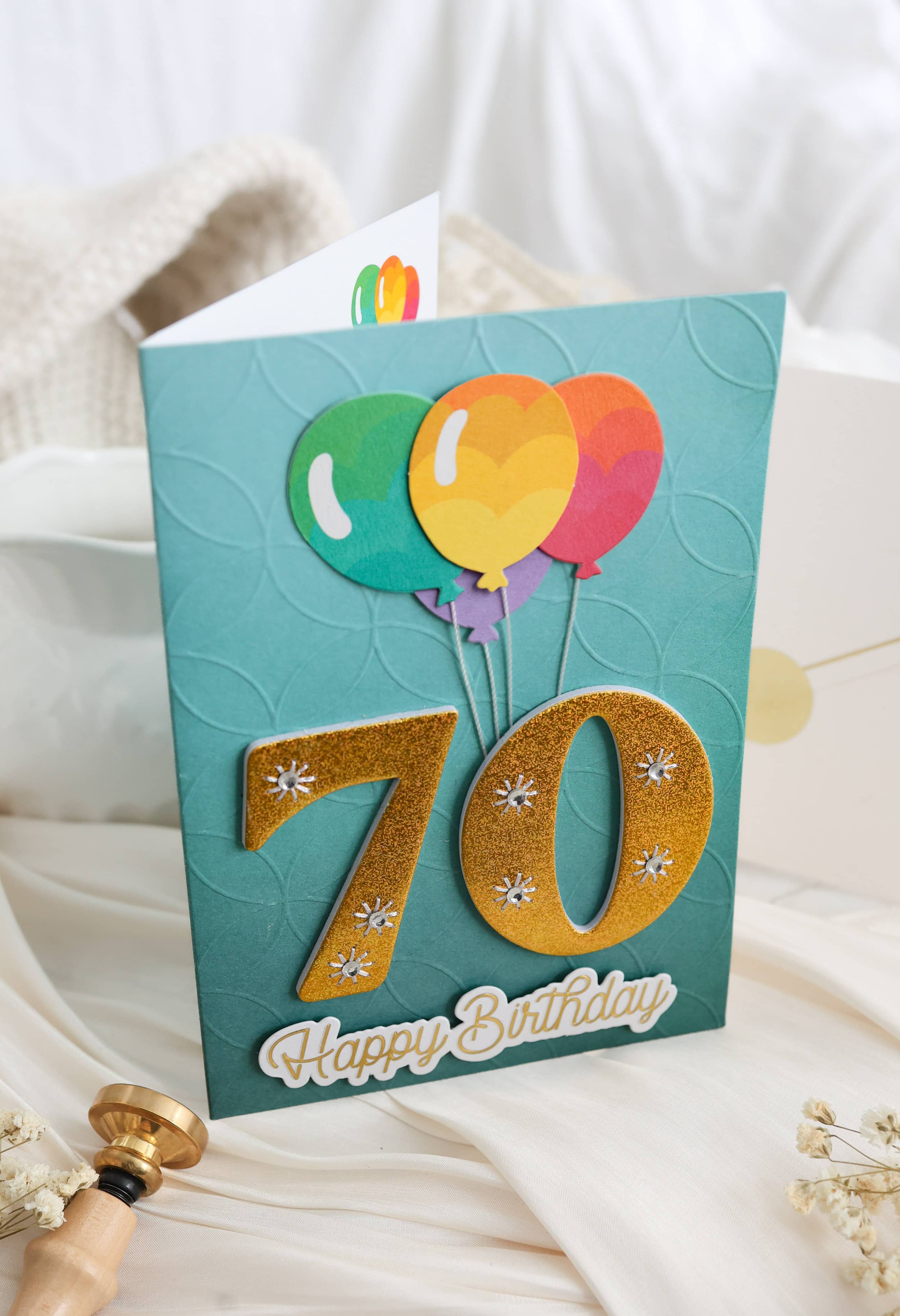 3D Geburtstagskarte 70 SIGNATURE