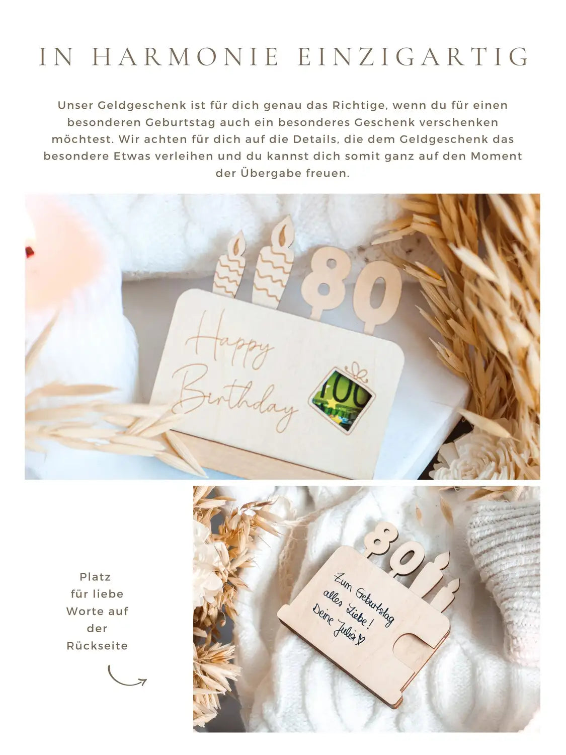 Geldgeschenk 80 Geburtstag