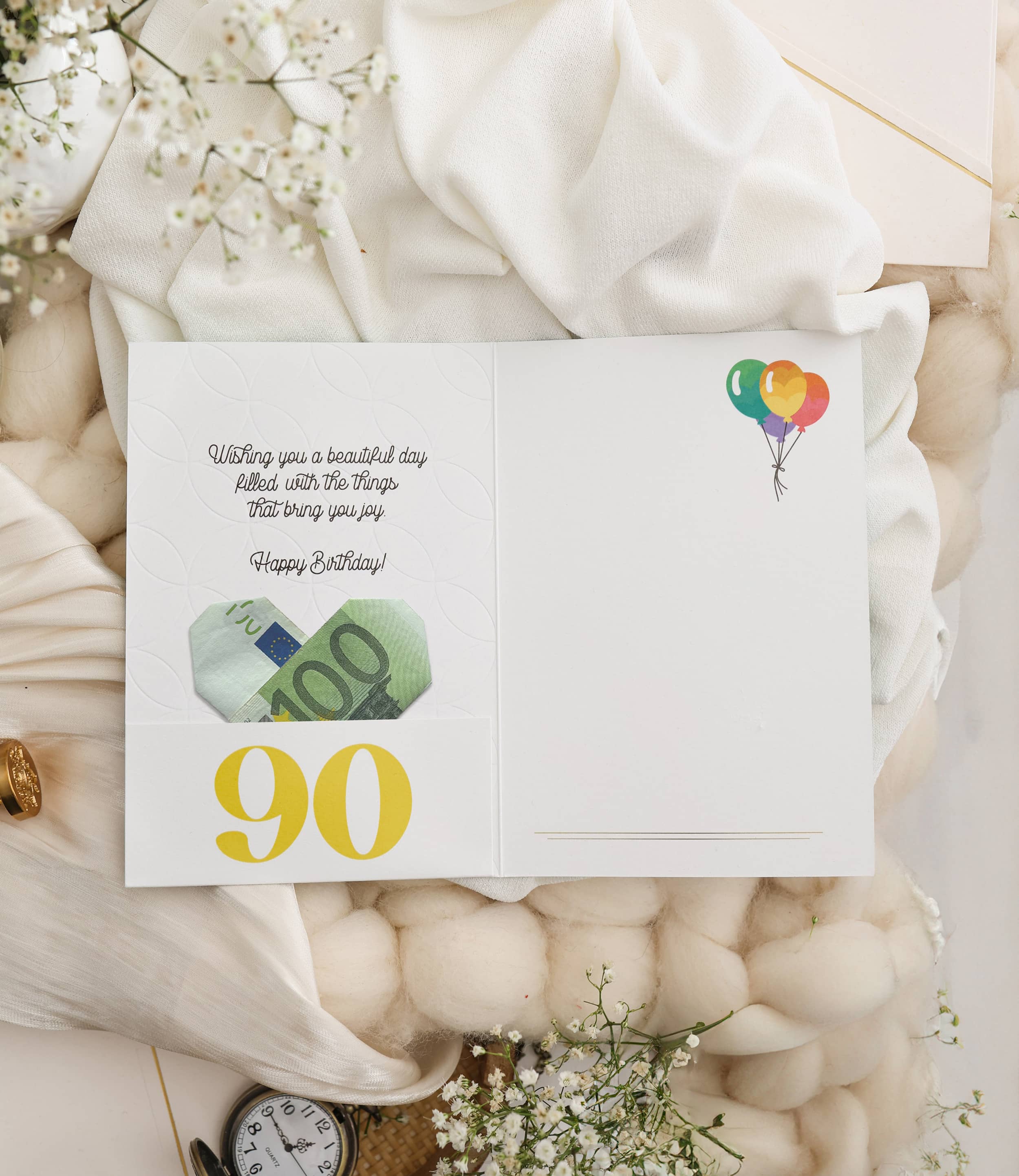 3D Geburtstagskarte 90 SIGNATURE