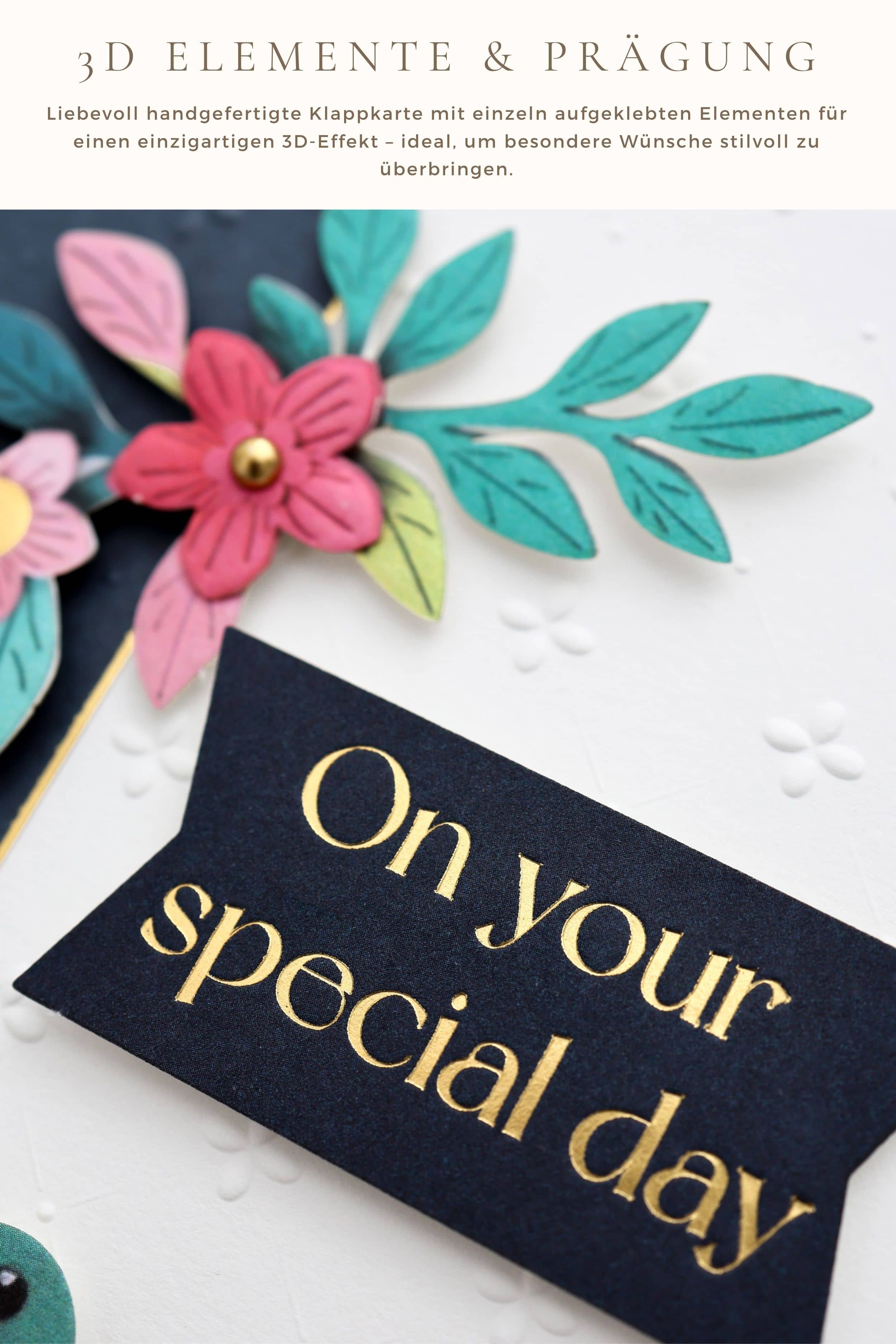 3D Geburtstagskarte SIGNATURE Kolibri