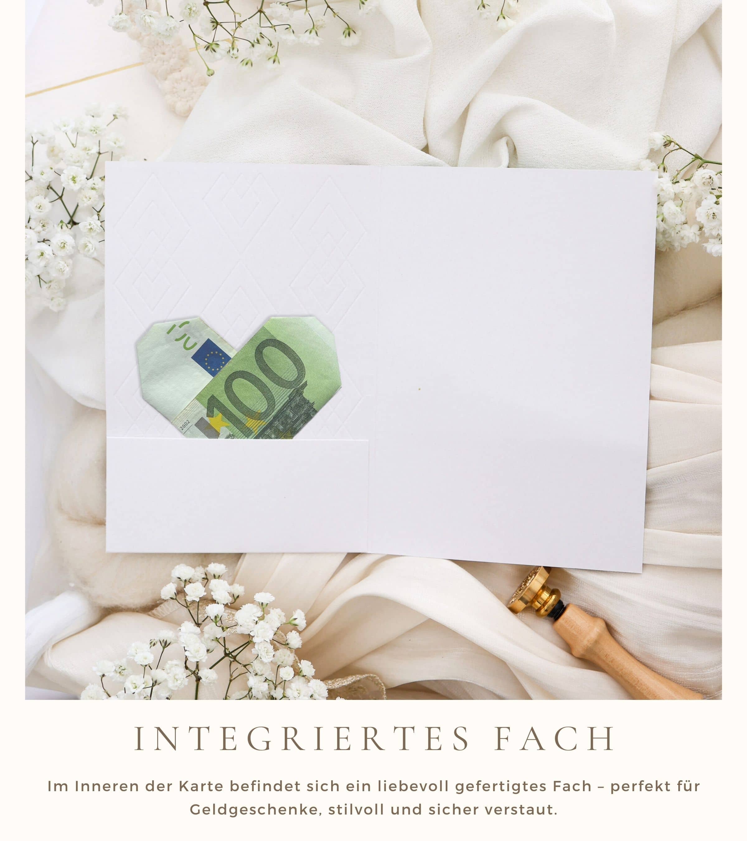 3D Geburtstagskarte SIGNATURE Blumenzaun