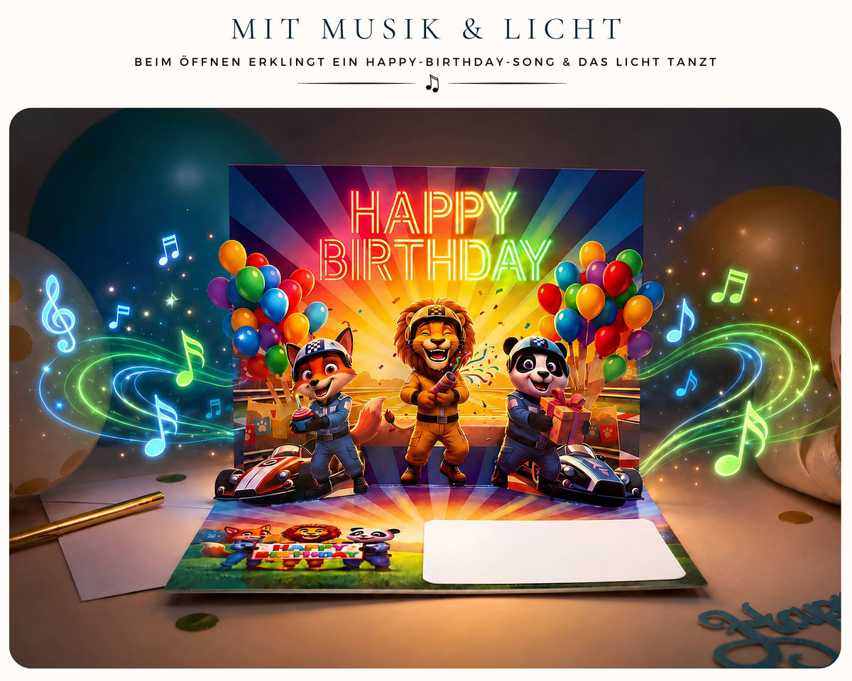 Pop up Geburtstagskarte Jungen