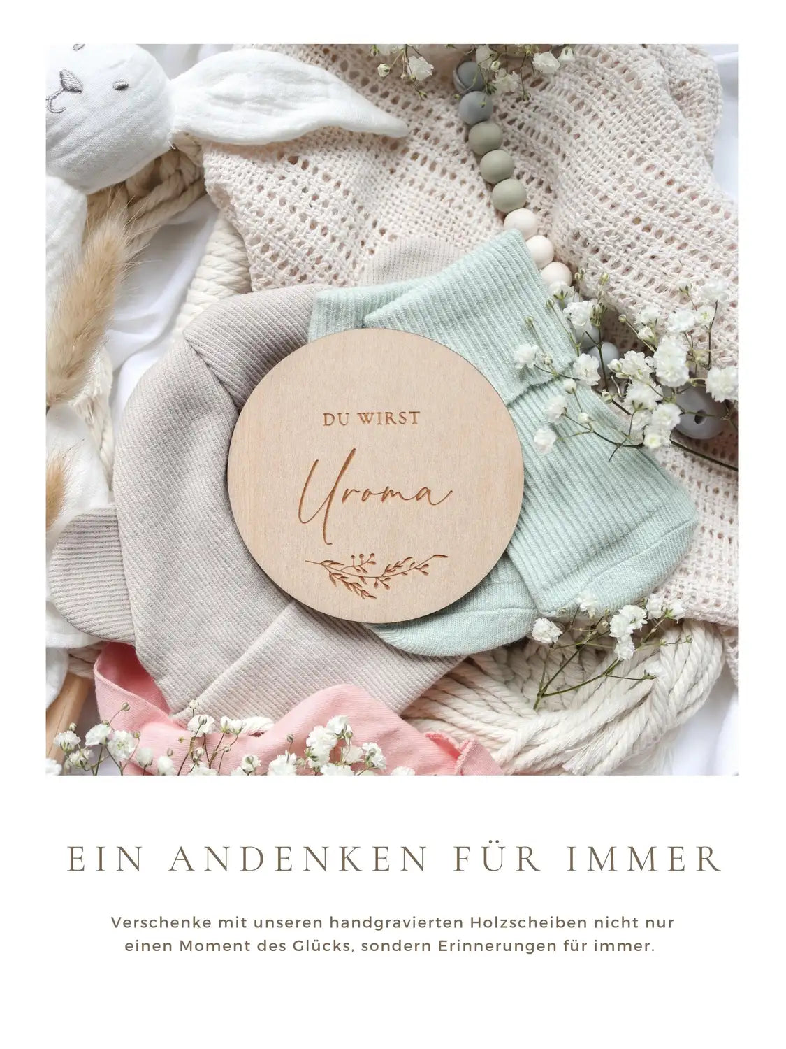 Du wirst Uroma Holzkarte