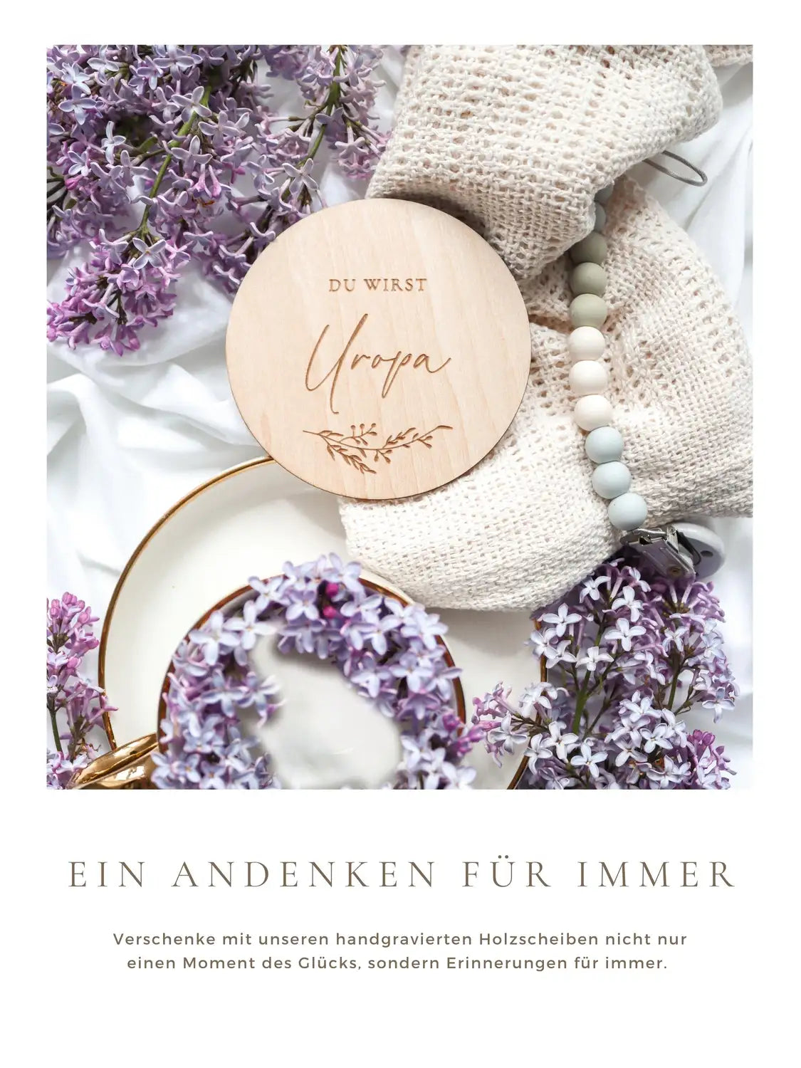 Du wirst Uropa Holzkarte