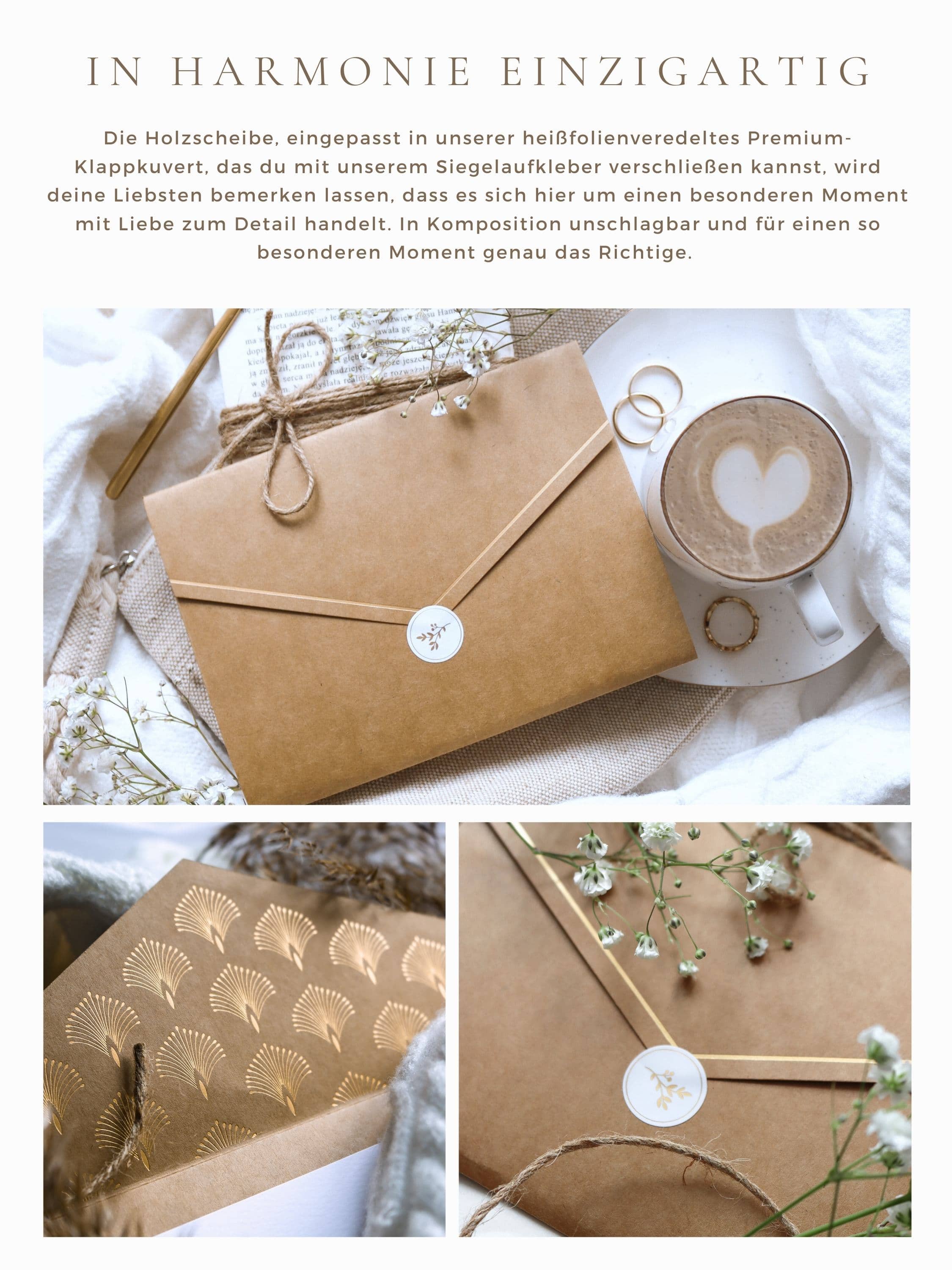 Schwangerschaft Holzkarten