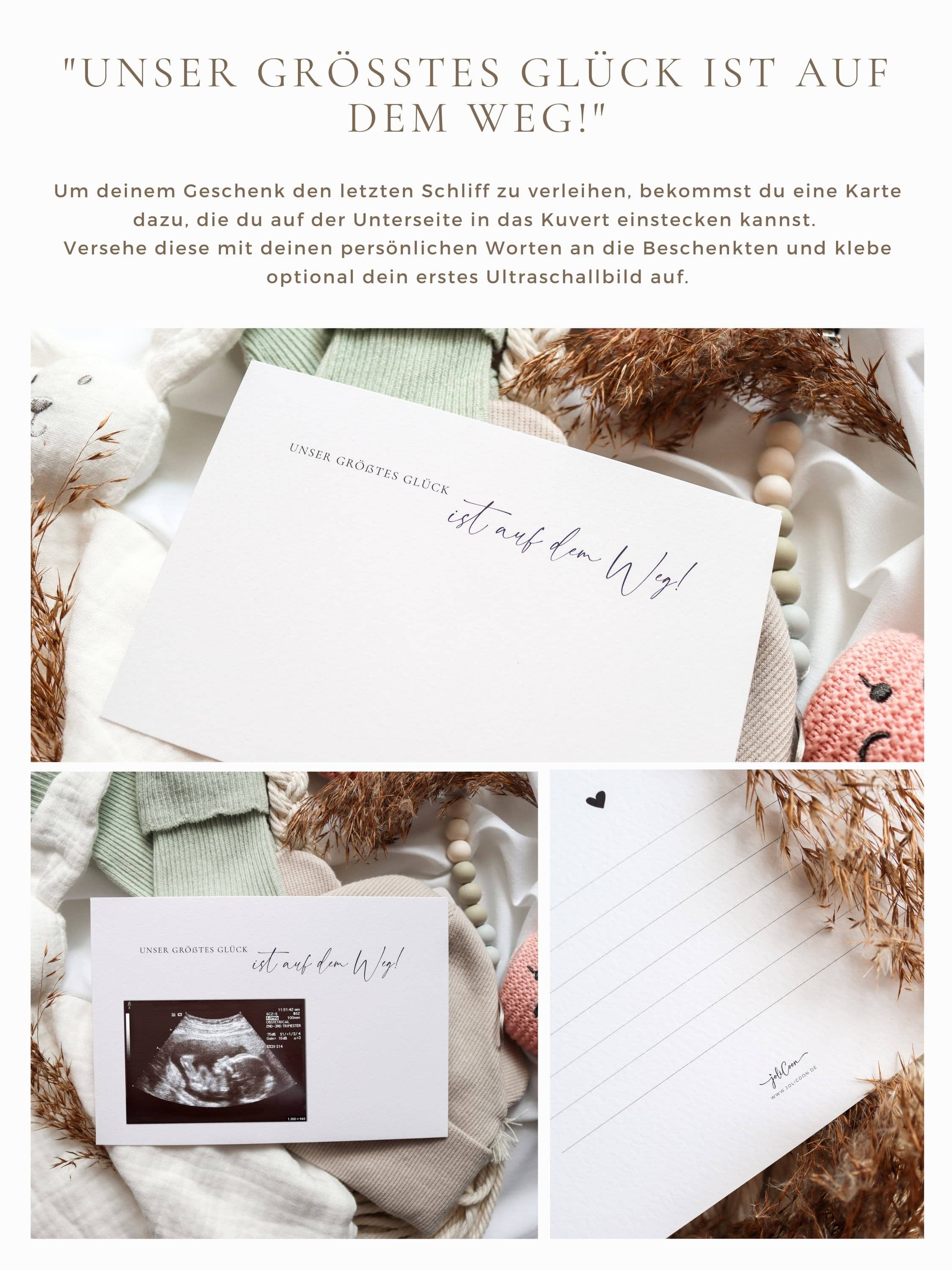 Schwangerschaft Holzkarten