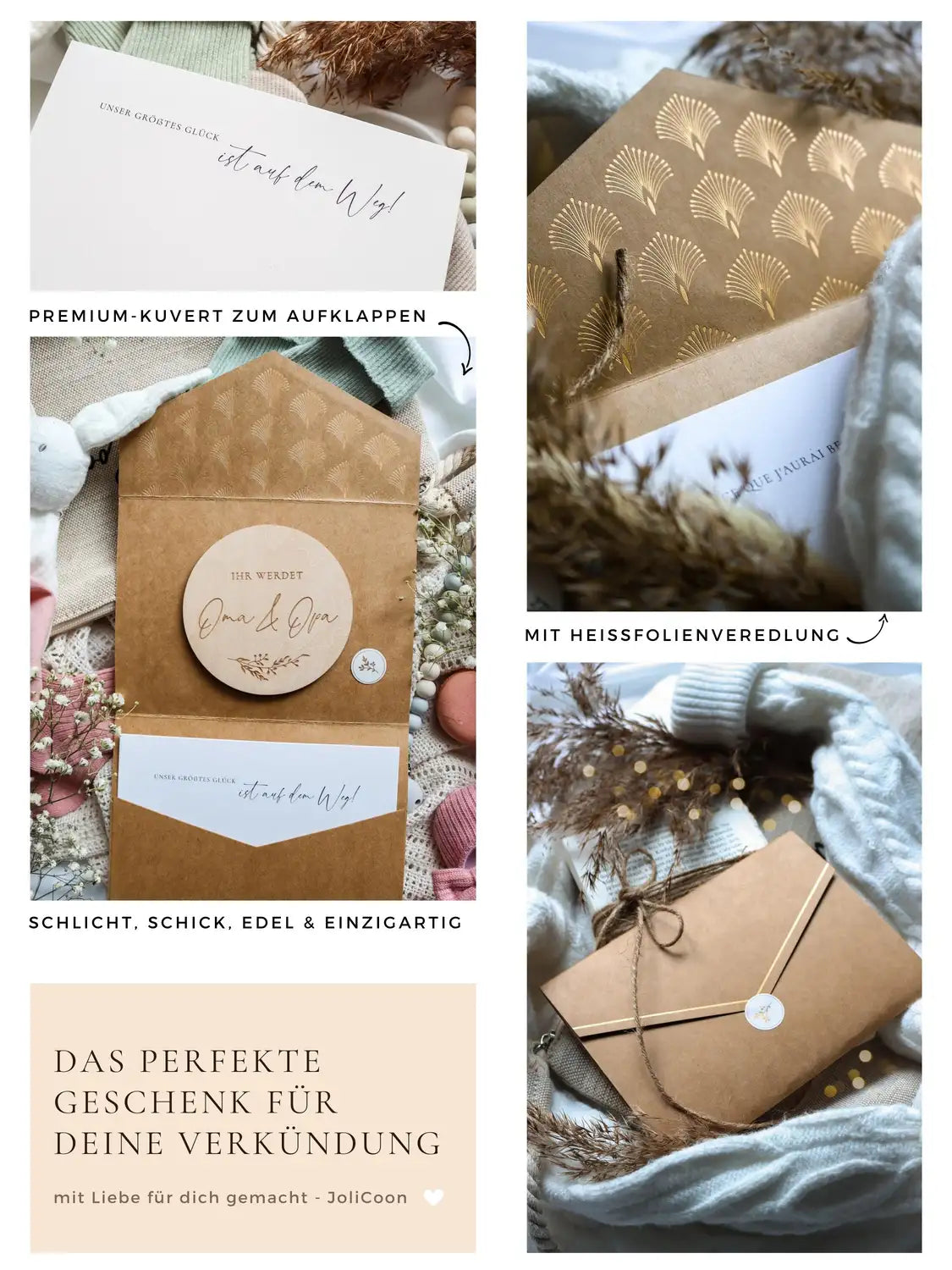 Ihr werdet Oma & Opa Holzkarte