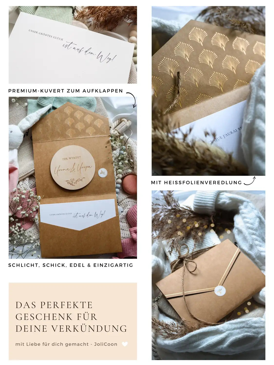 Ihr werdet Uroma & Uropa Holzkarte