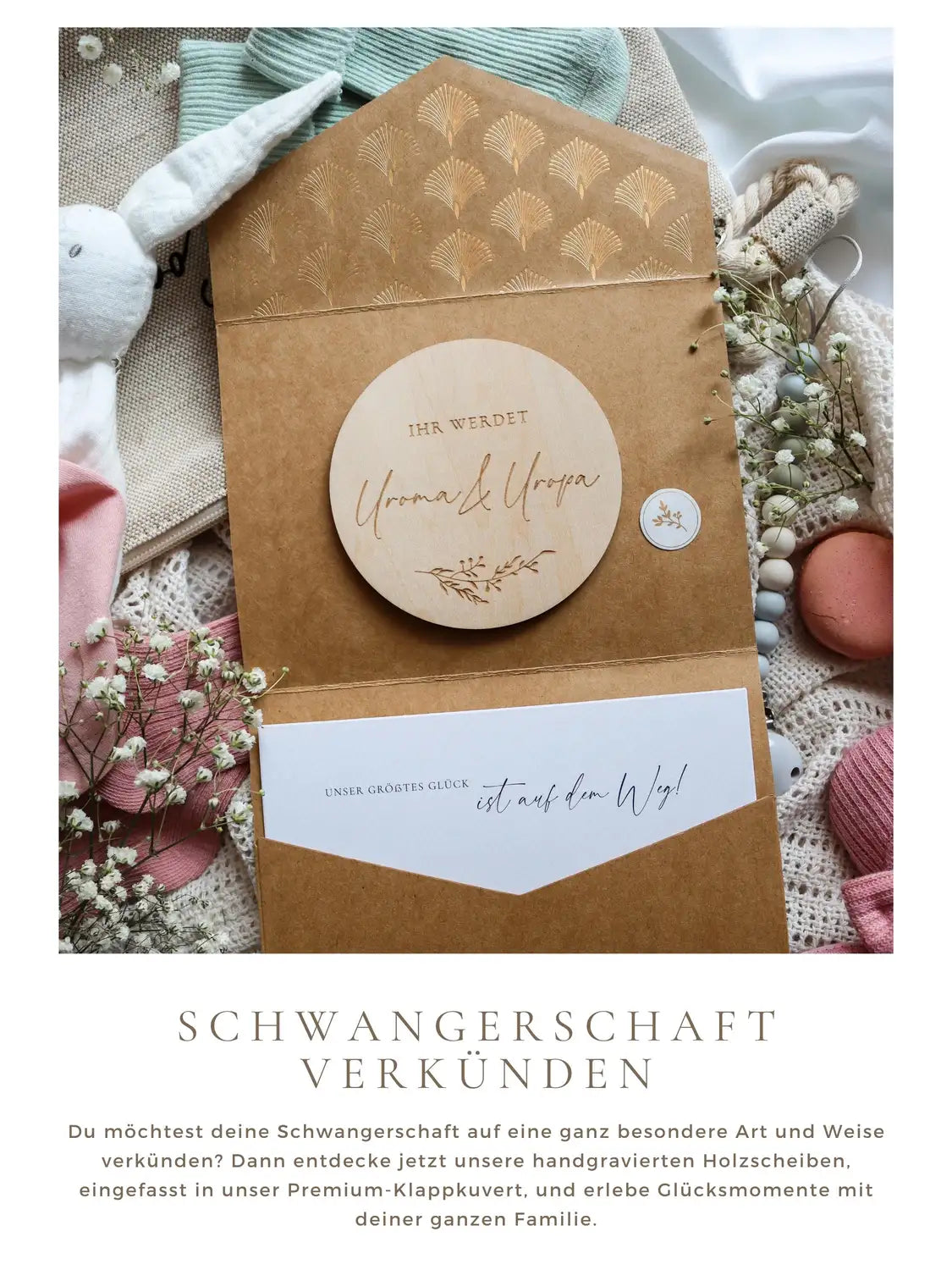 Ihr werdet Uroma & Uropa Holzkarte