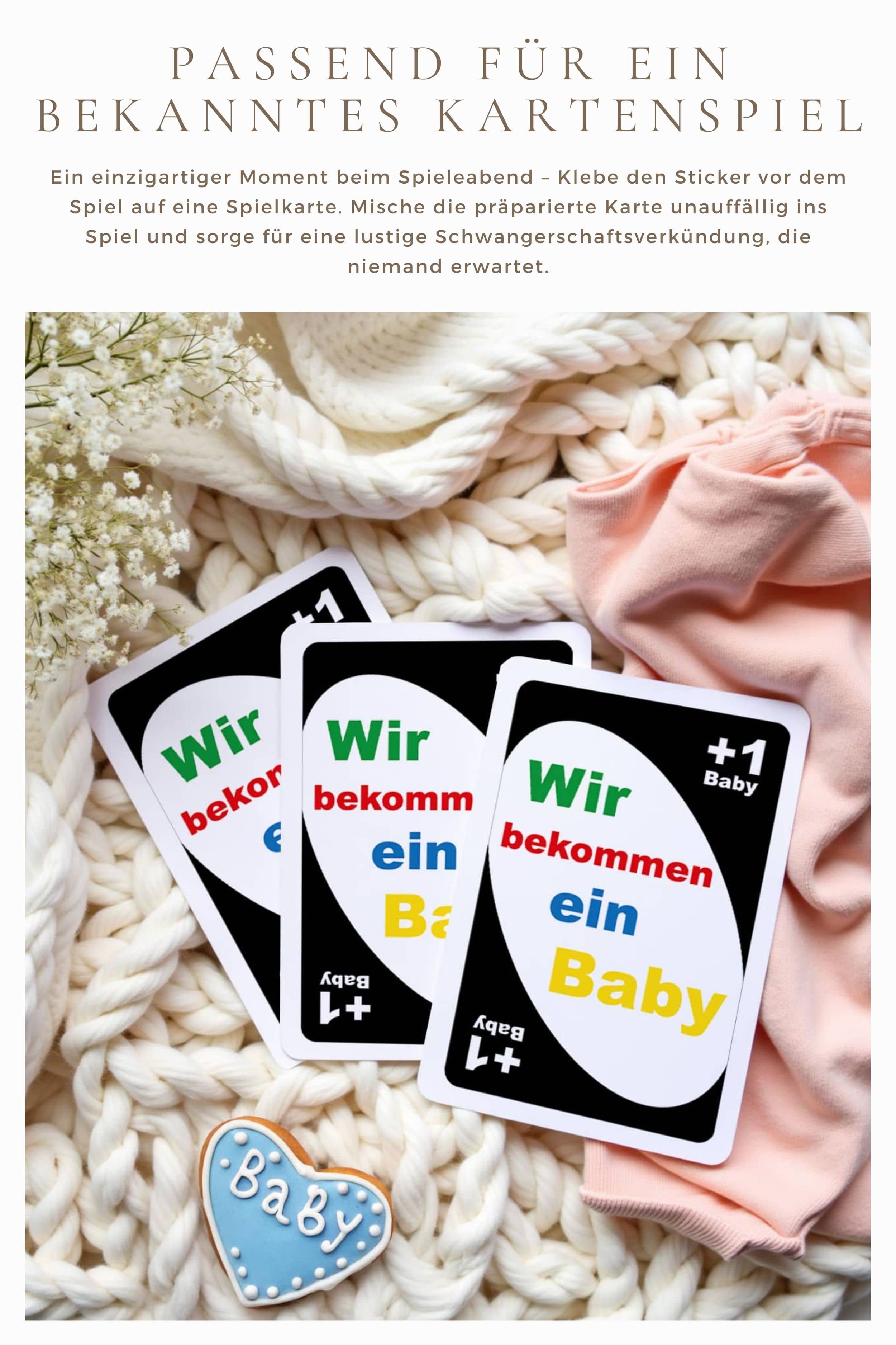 Schwangerschaft verkünden Aufkleber
