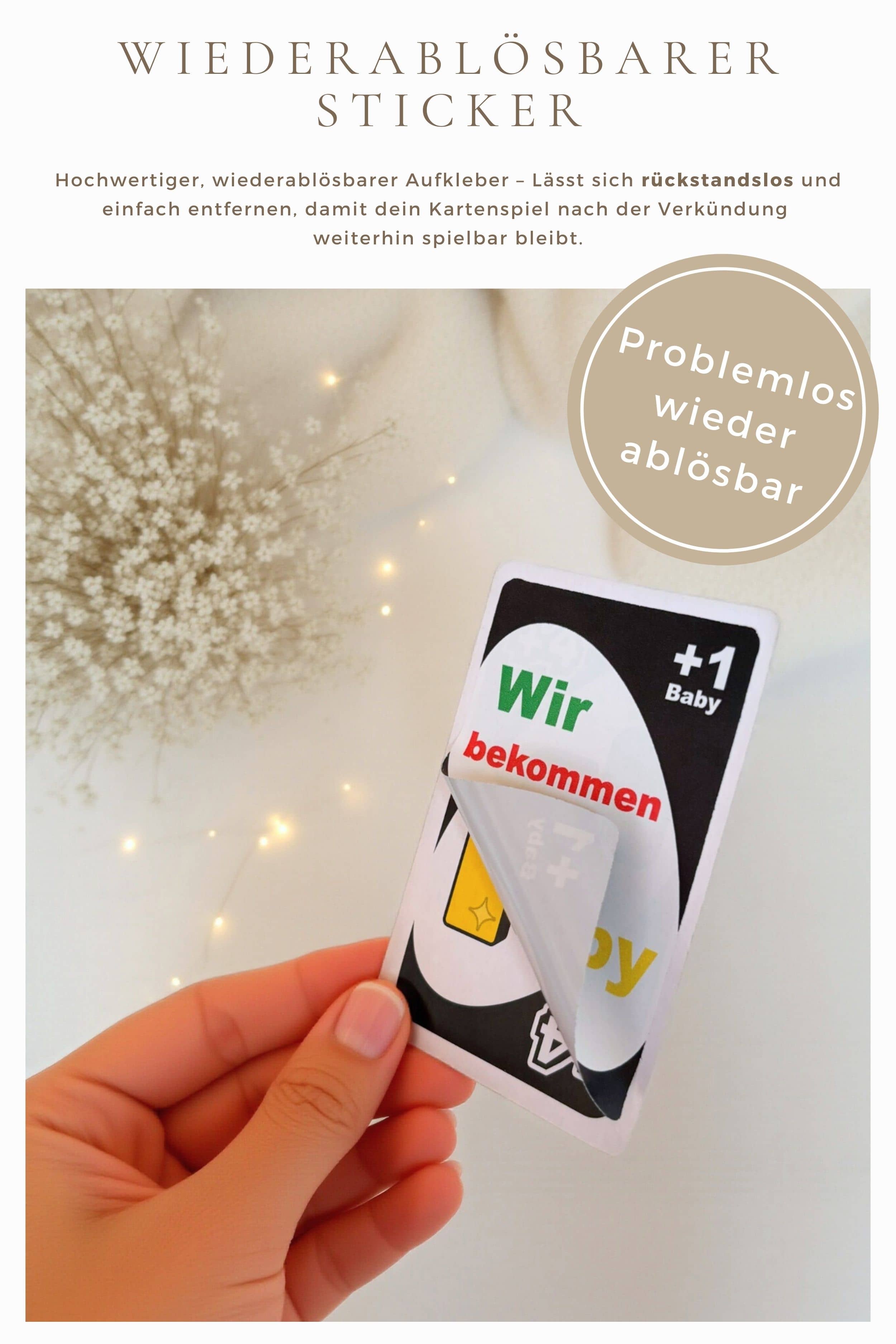 Schwangerschaft verkünden Aufkleber