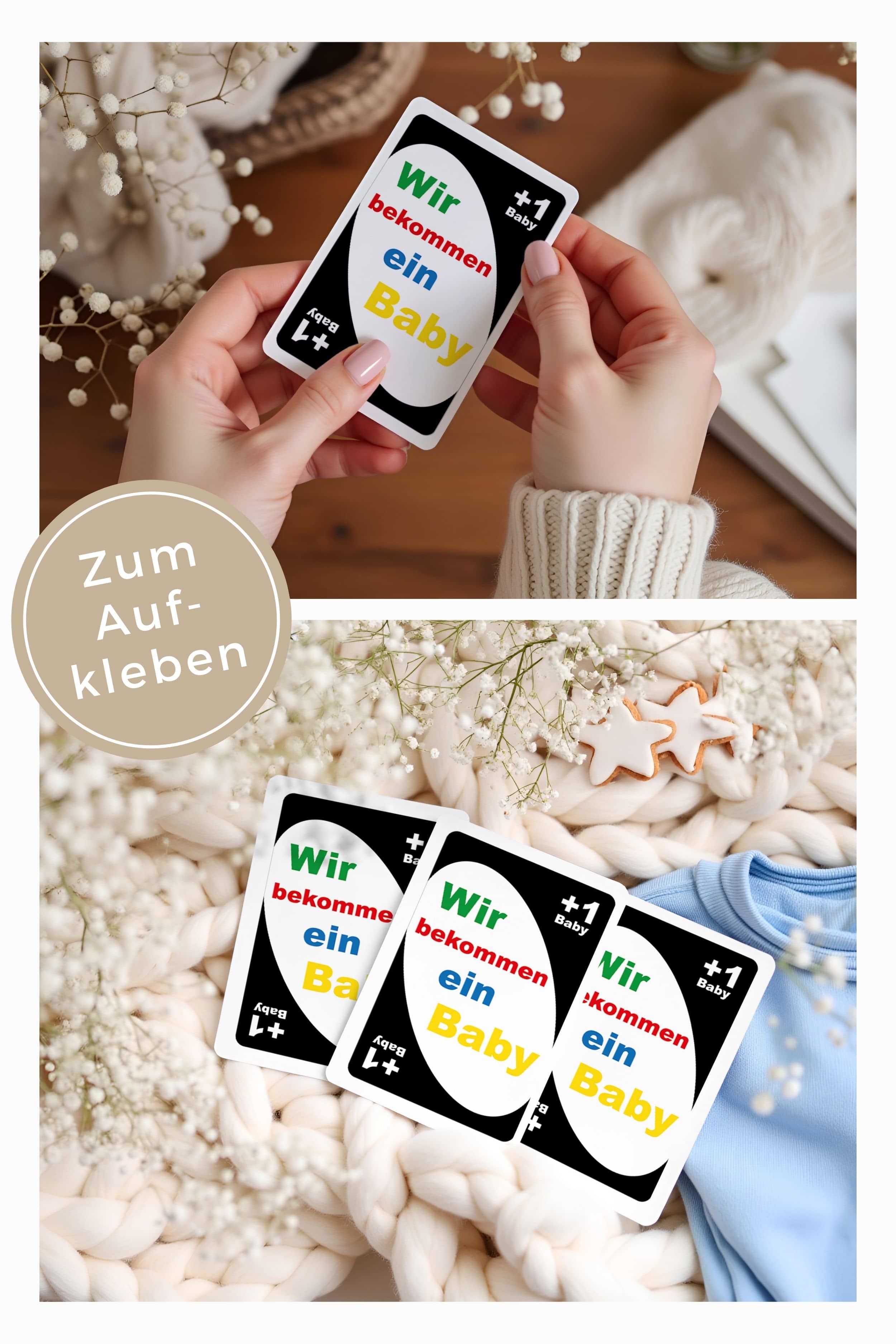 Schwangerschaft verkünden Aufkleber