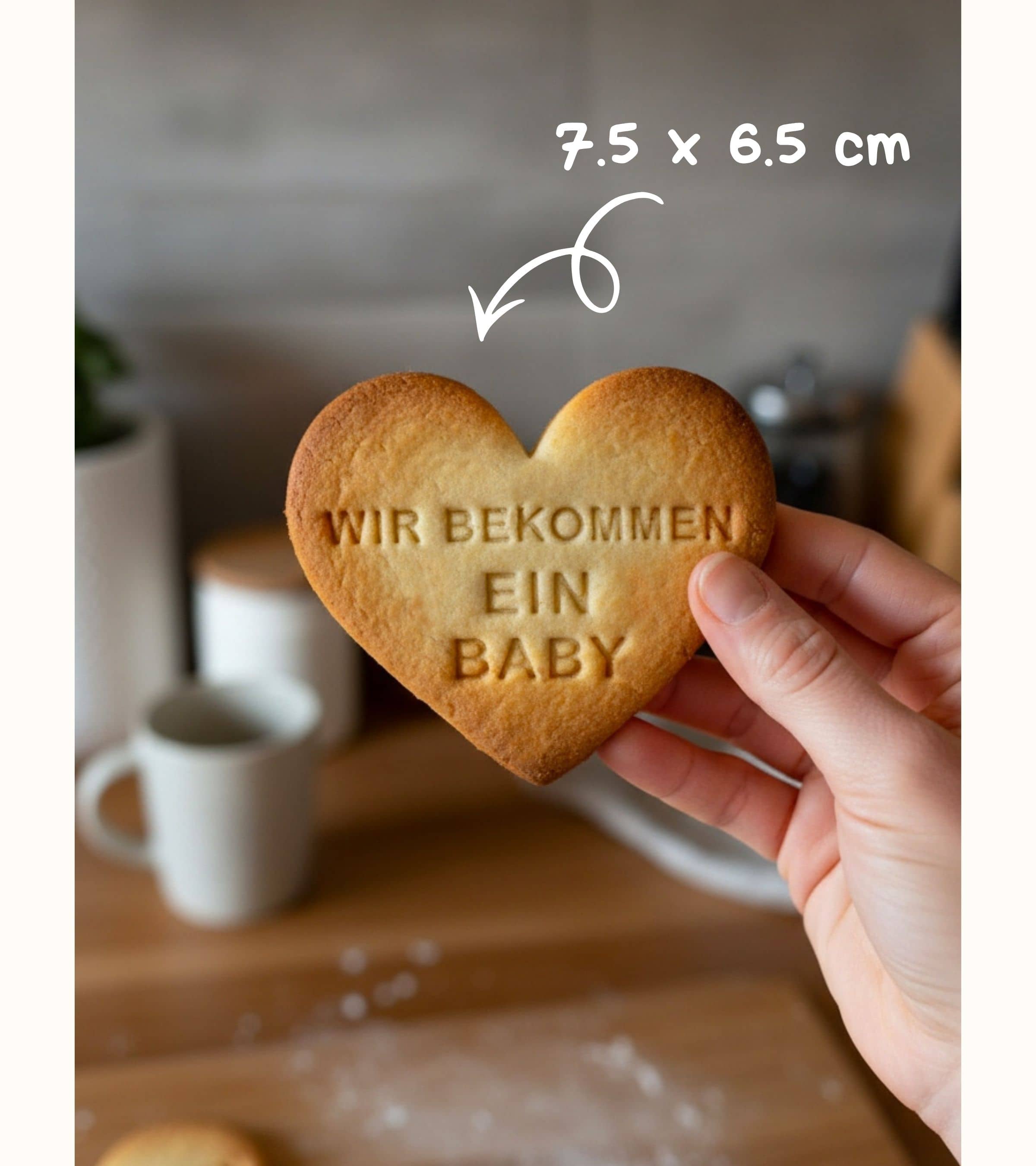 Schwangerschaft verkünden Keksausstecher