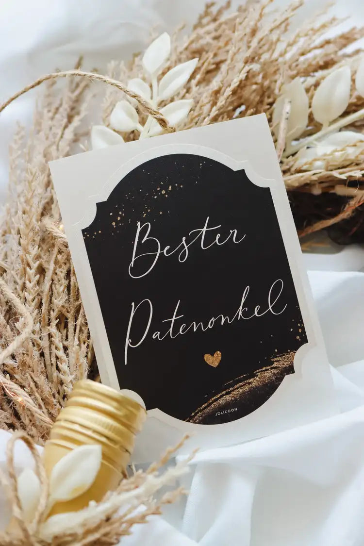 Bester Patenonkel Flaschenetikett