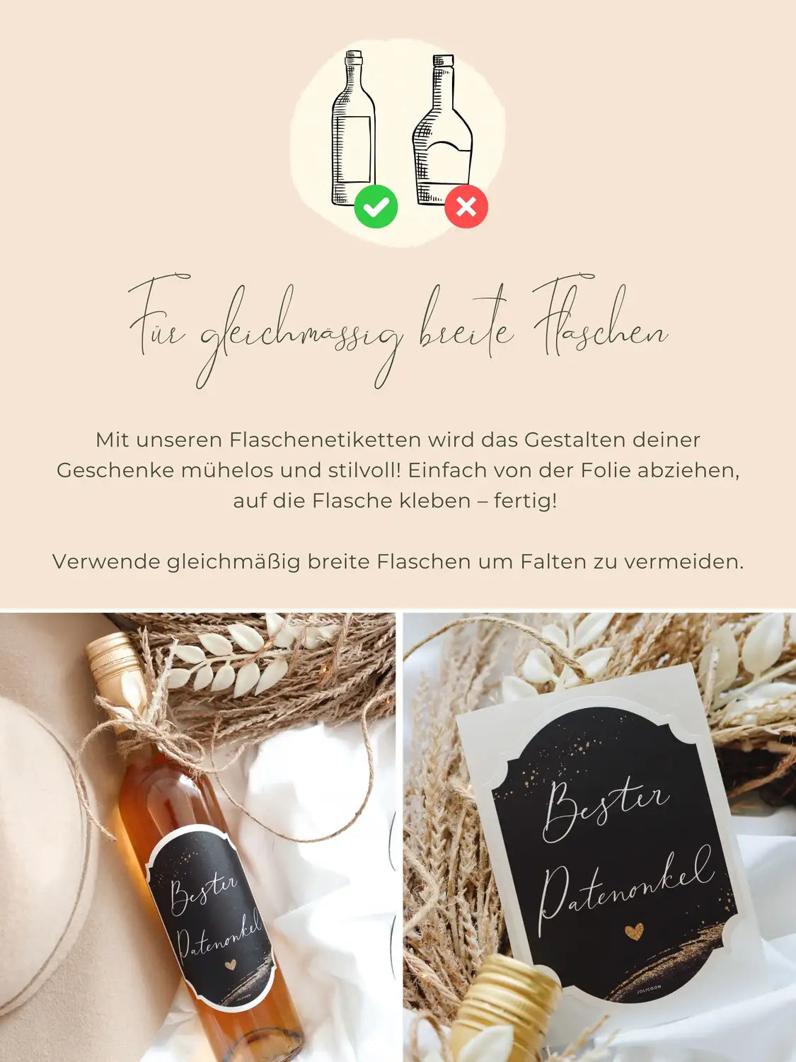 Bester Patenonkel Flaschenetikett