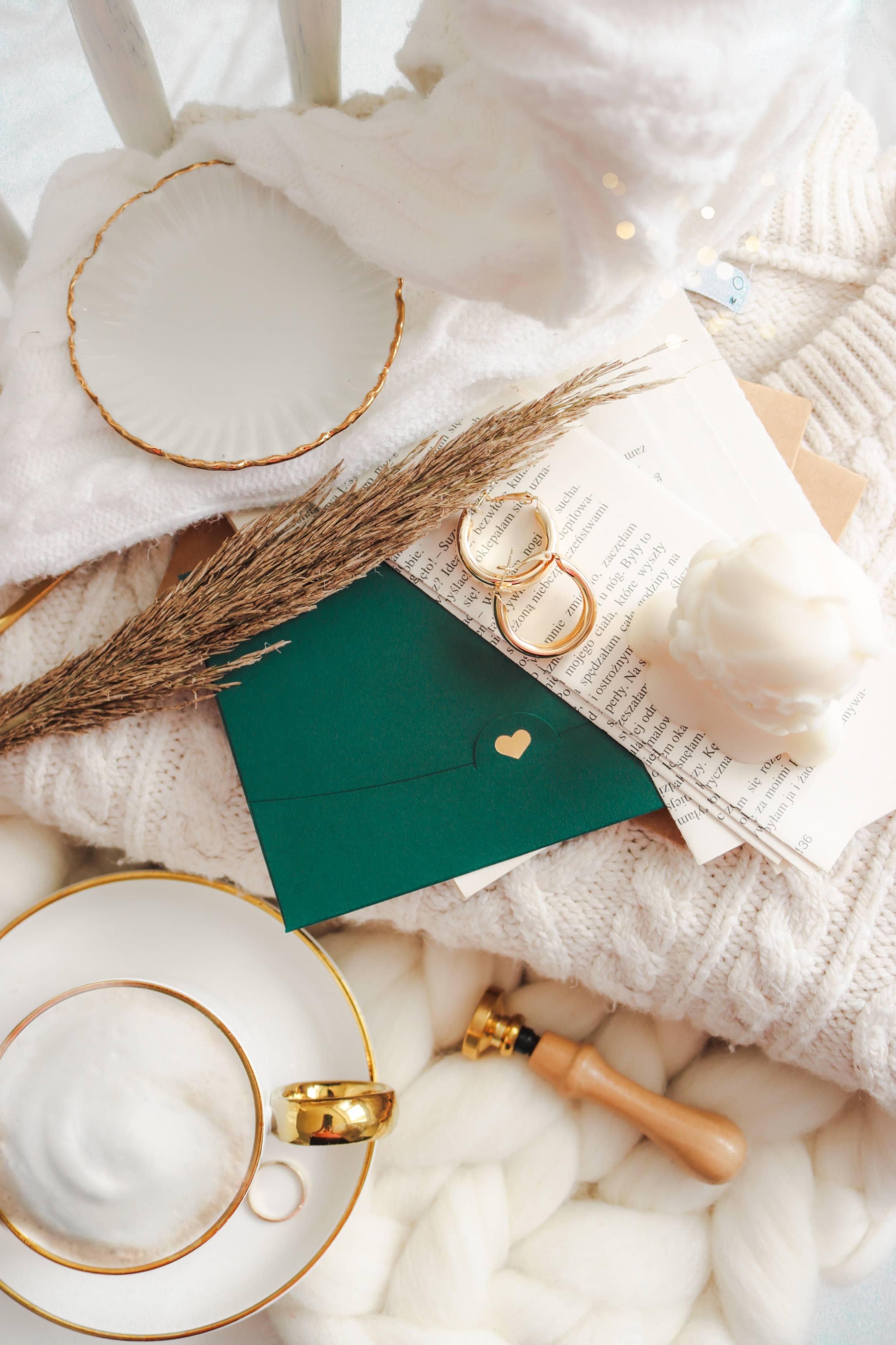 Premium Briefumschläge A6 mit Goldherz