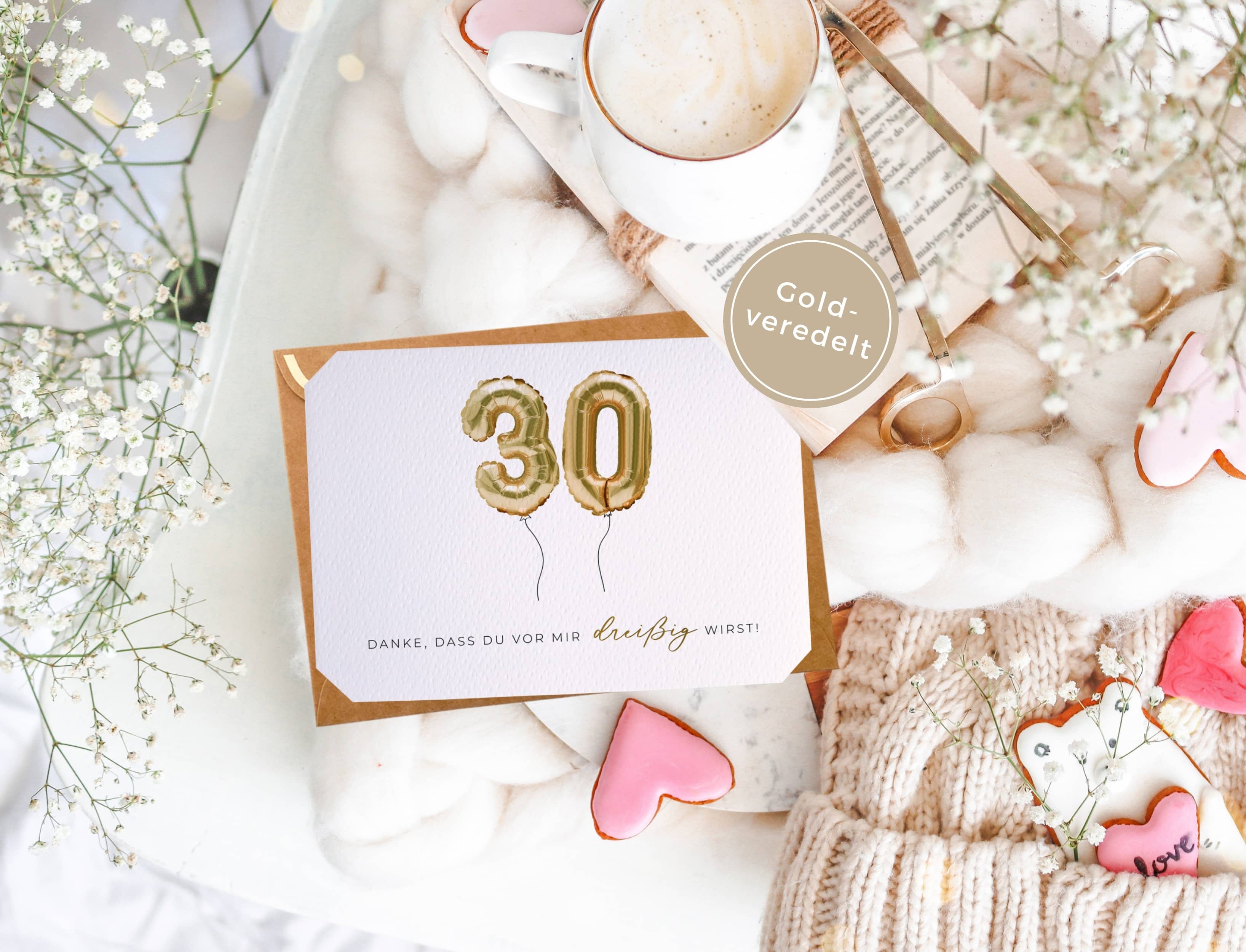 Danke, dass du vor mir 30 wirst - 30 Geburtstag Karte lustig