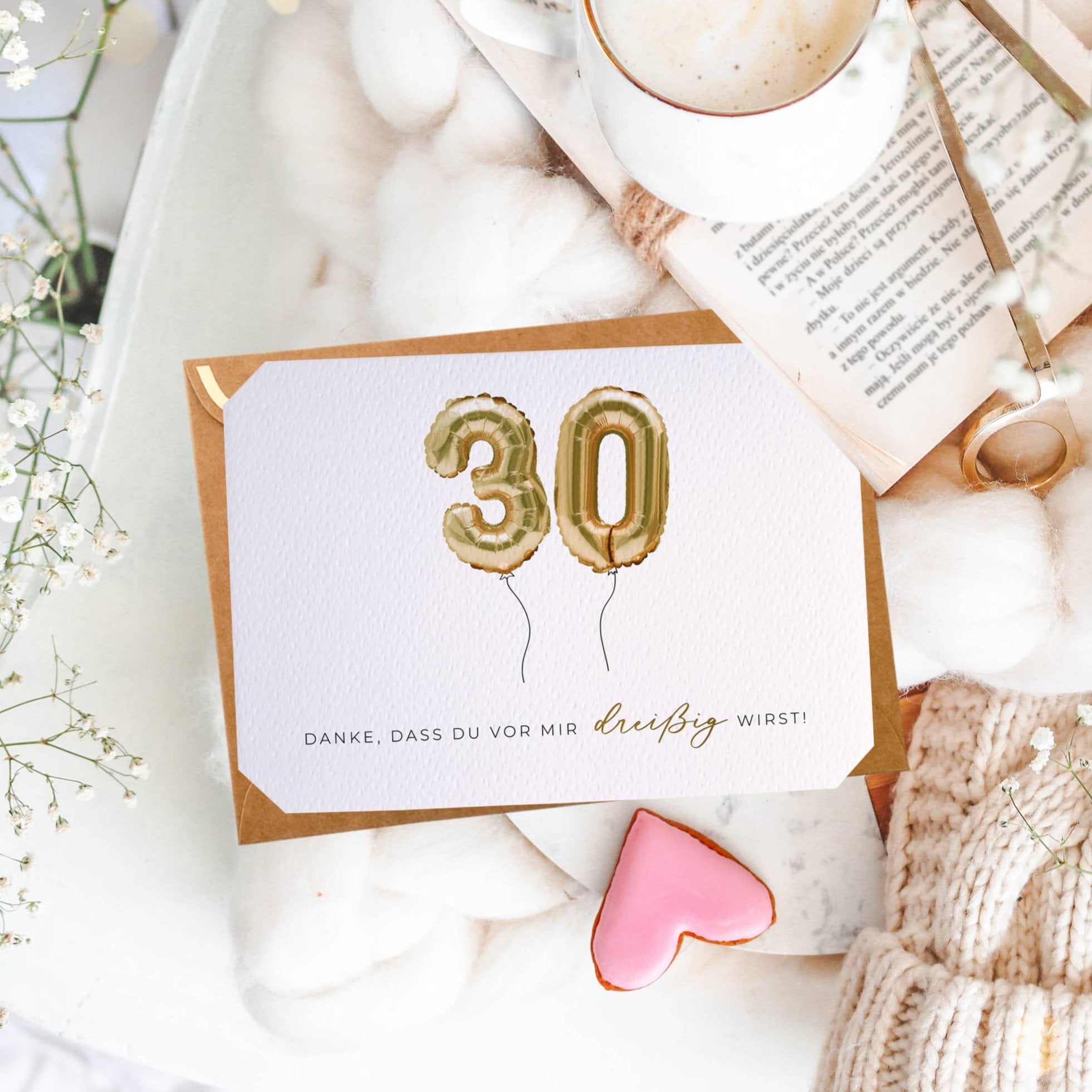 danke dass du vor mir 30 wirst lustige geburtstagskarte