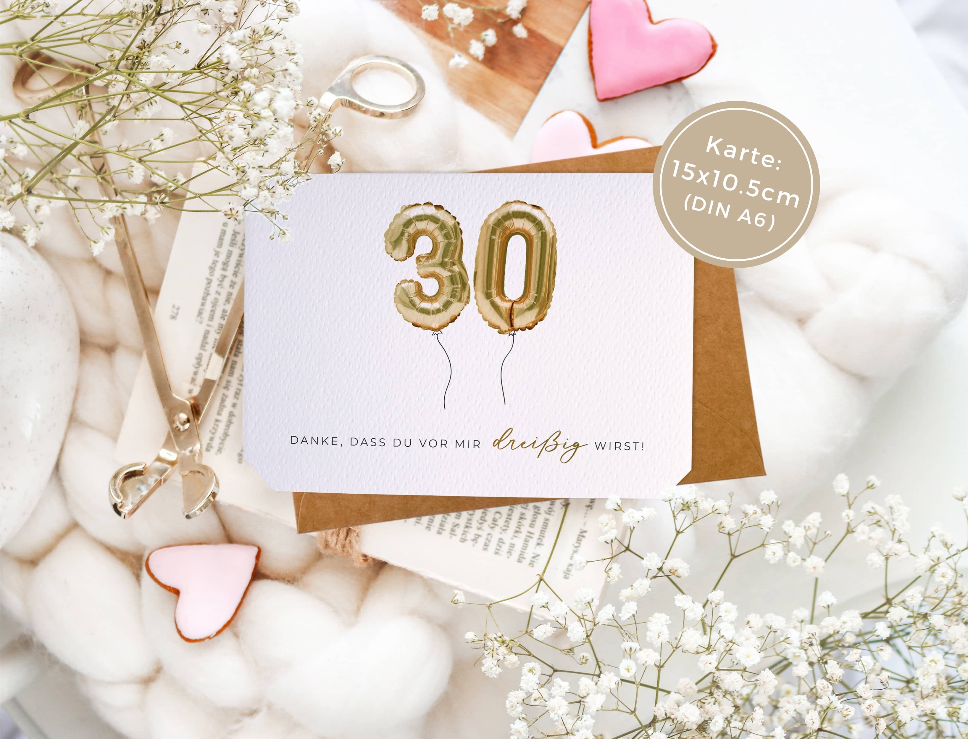 Danke, dass du vor mir 30 wirst - 30 Geburtstag Karte lustig