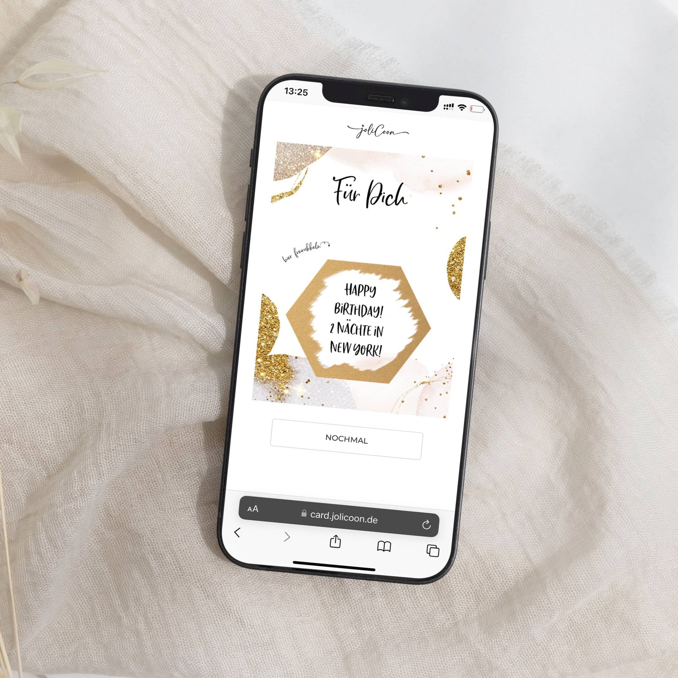 Digitale Rubbelkarte personalisierbar Geschenk Jolicoon