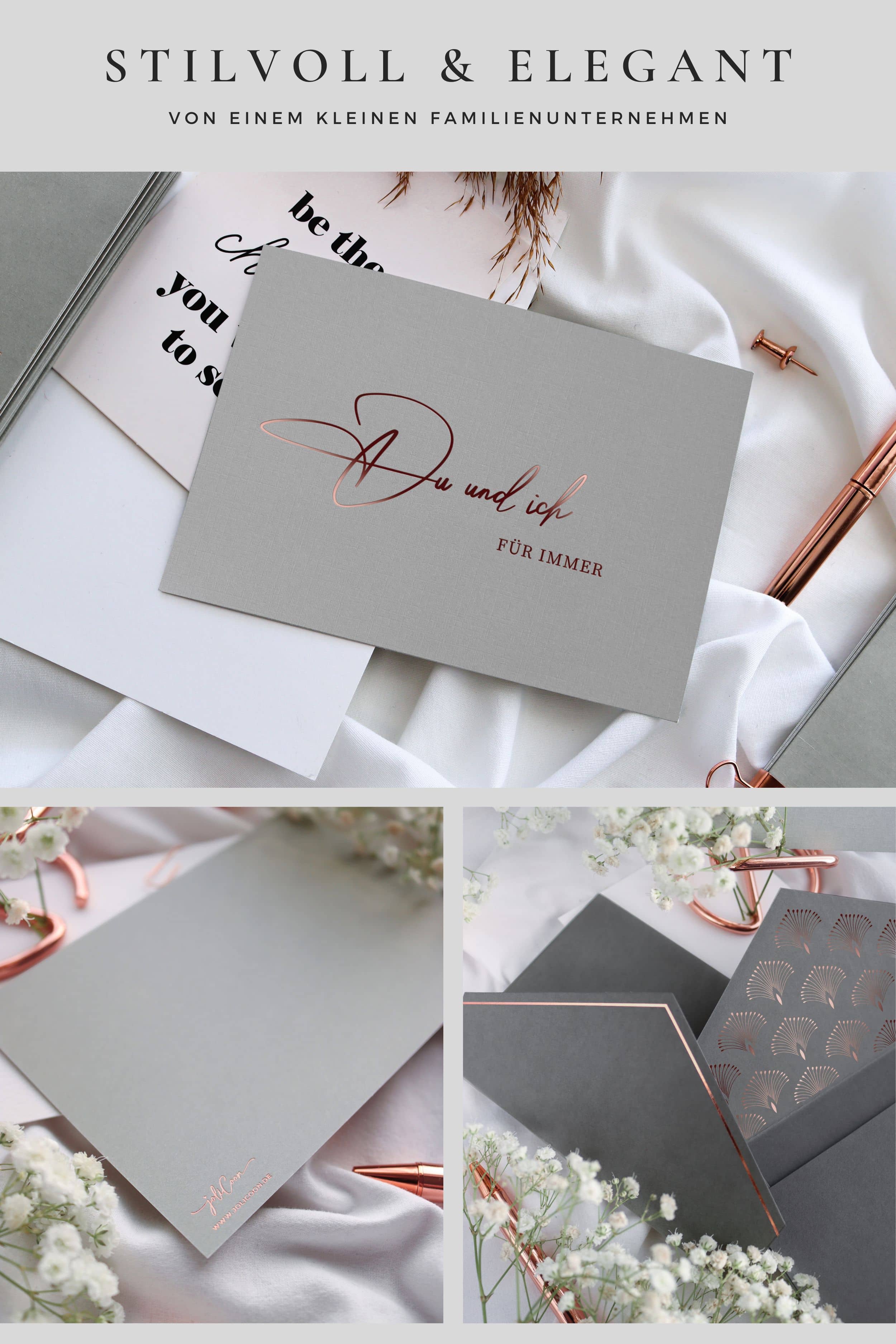 Du und ich für immer Karte GREY