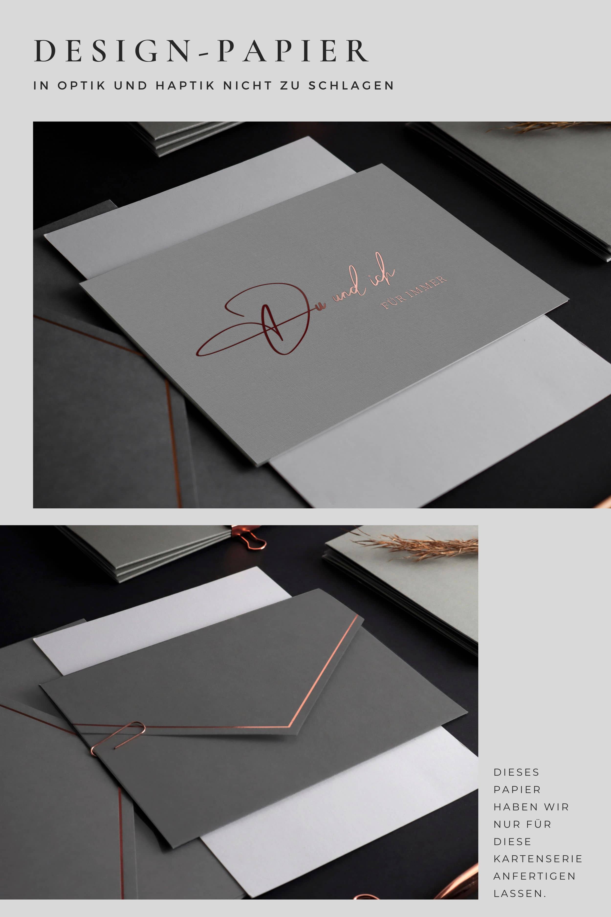 Du und ich für immer Karte GREY