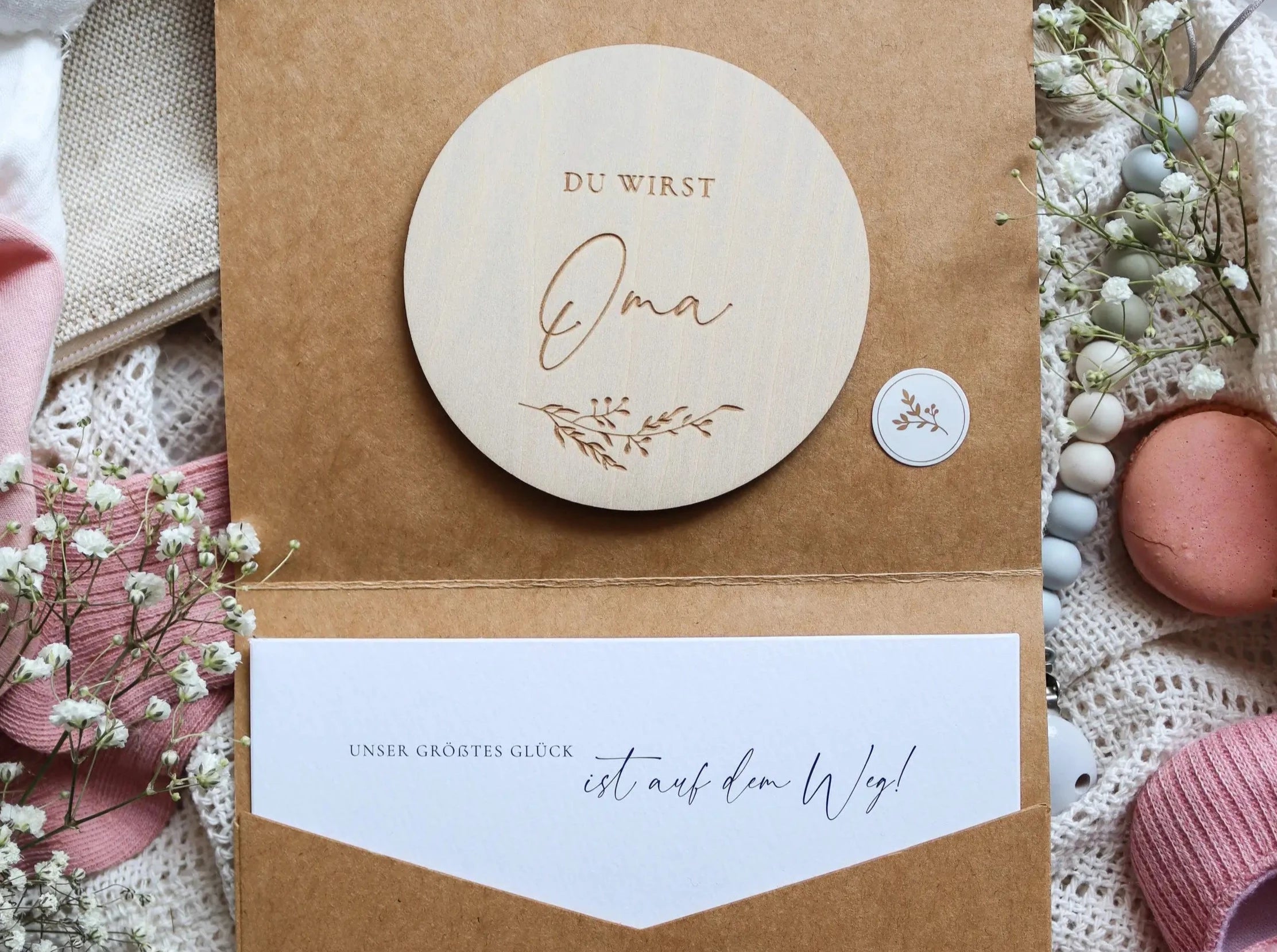 Du wirst Oma Holzkarte