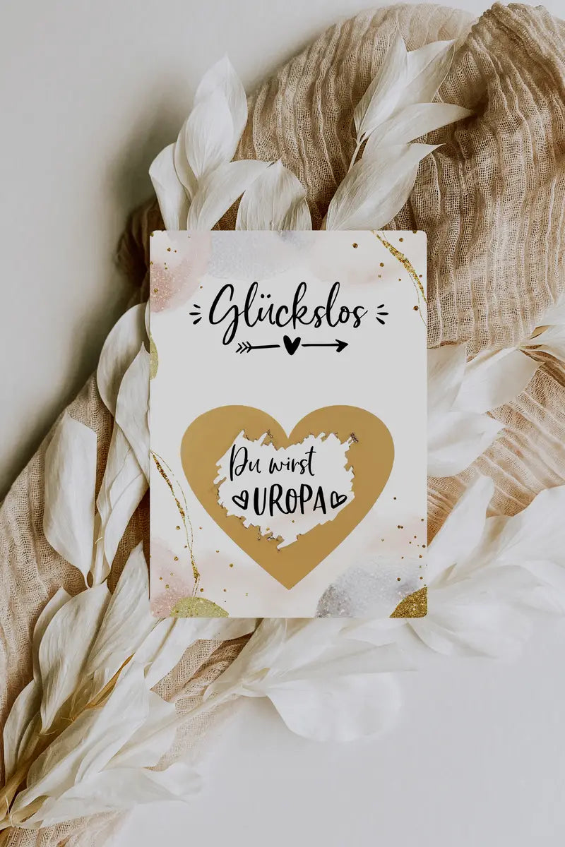 Du wirst Uropa Rubbelkarte Golden Glamour
