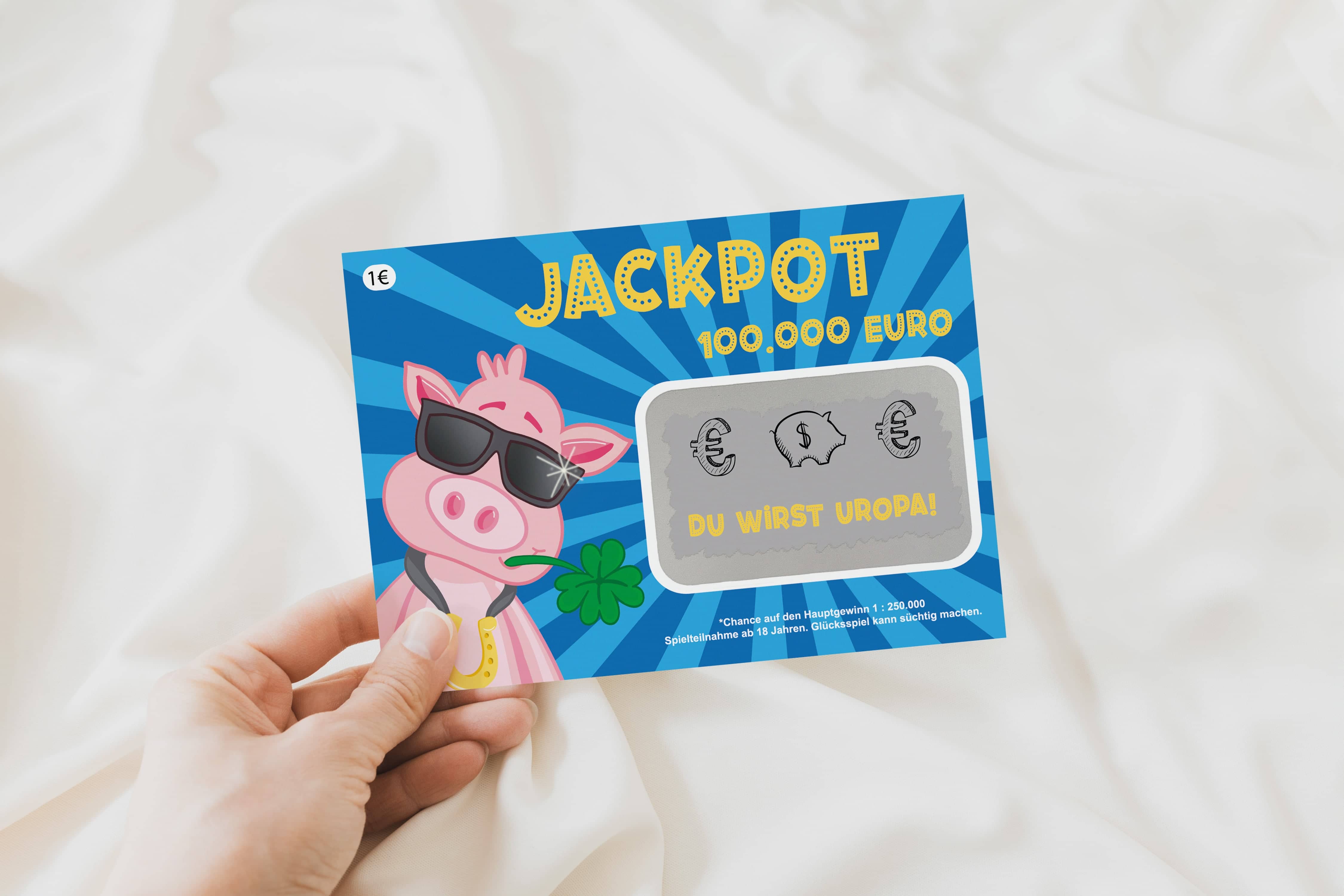 Du wirst Uropa Rubbellos Jackpot