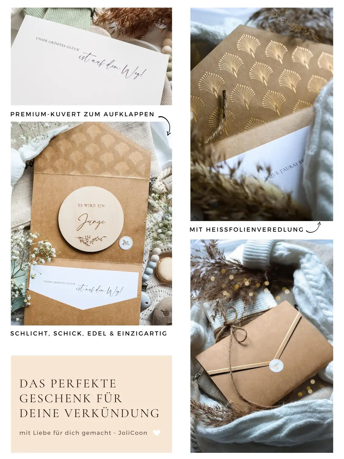 Es wird ein Junge Holzkarte