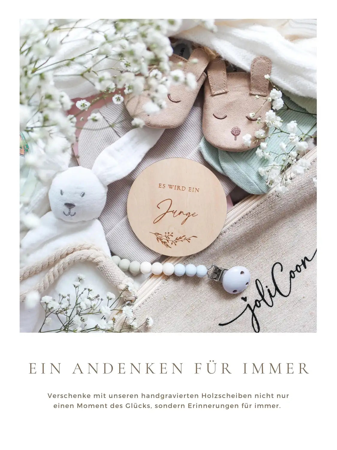 Es wird ein Junge Holzkarte