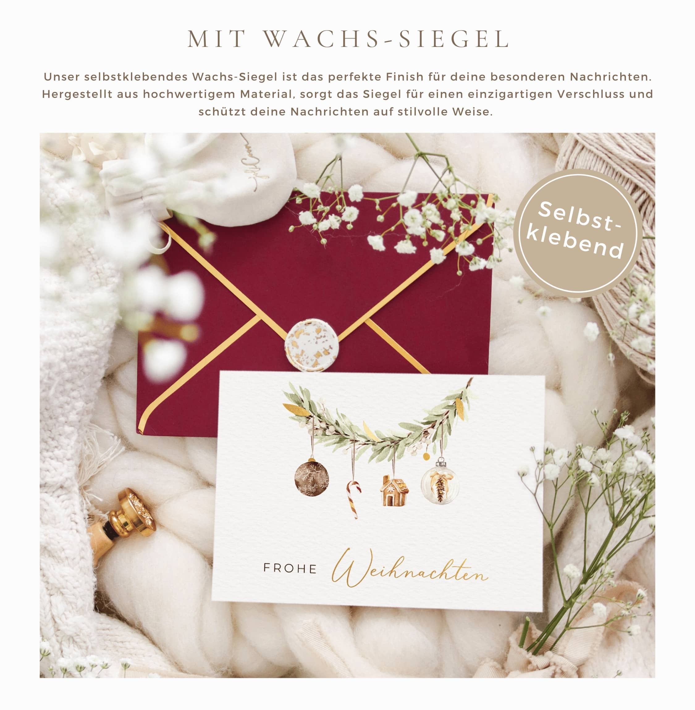 Weihnachtskarte Frohe Weihnachten STYLE